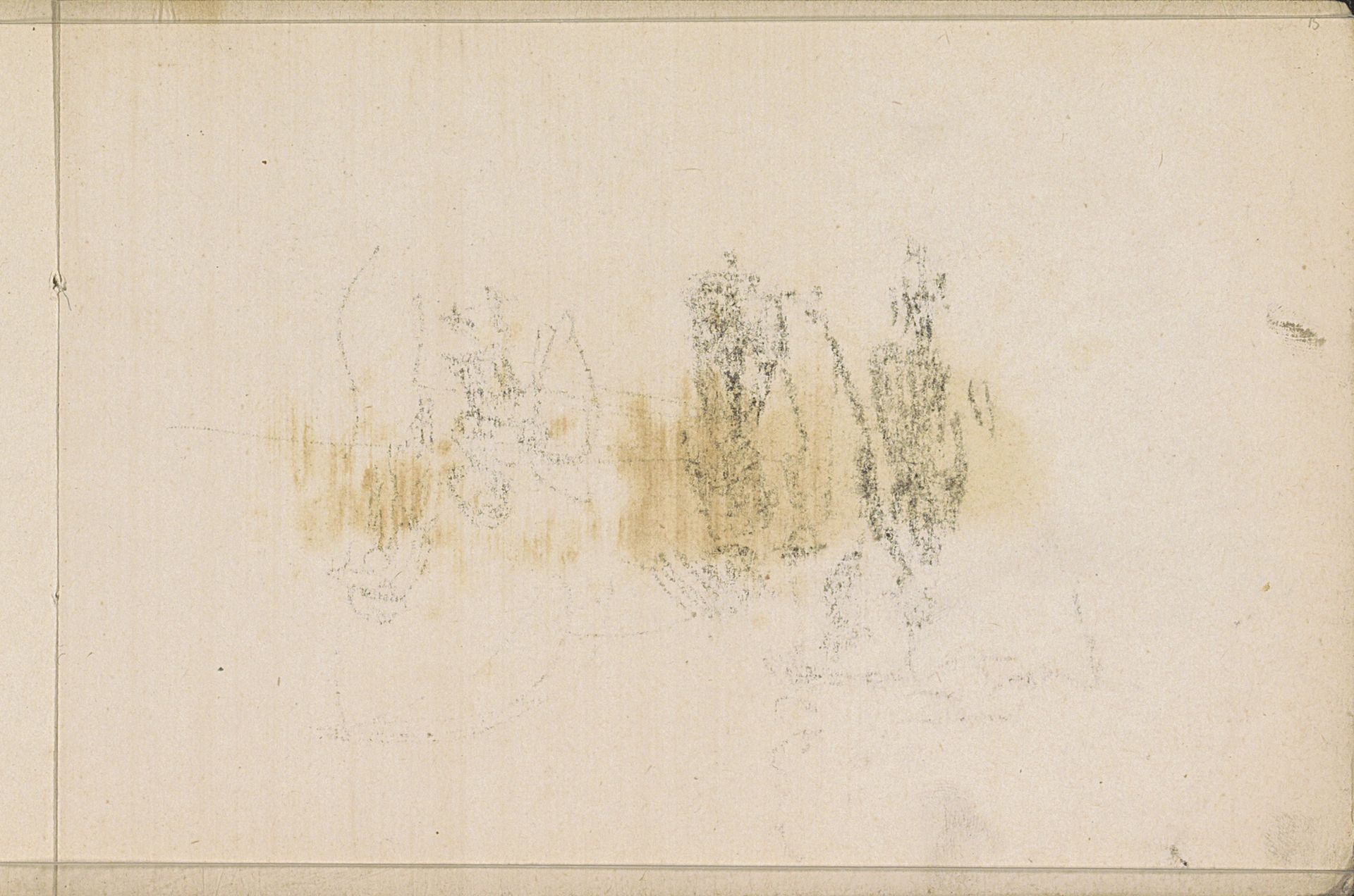 Abklatsch van de krijttekening op pagina 14 by Isaac Israels