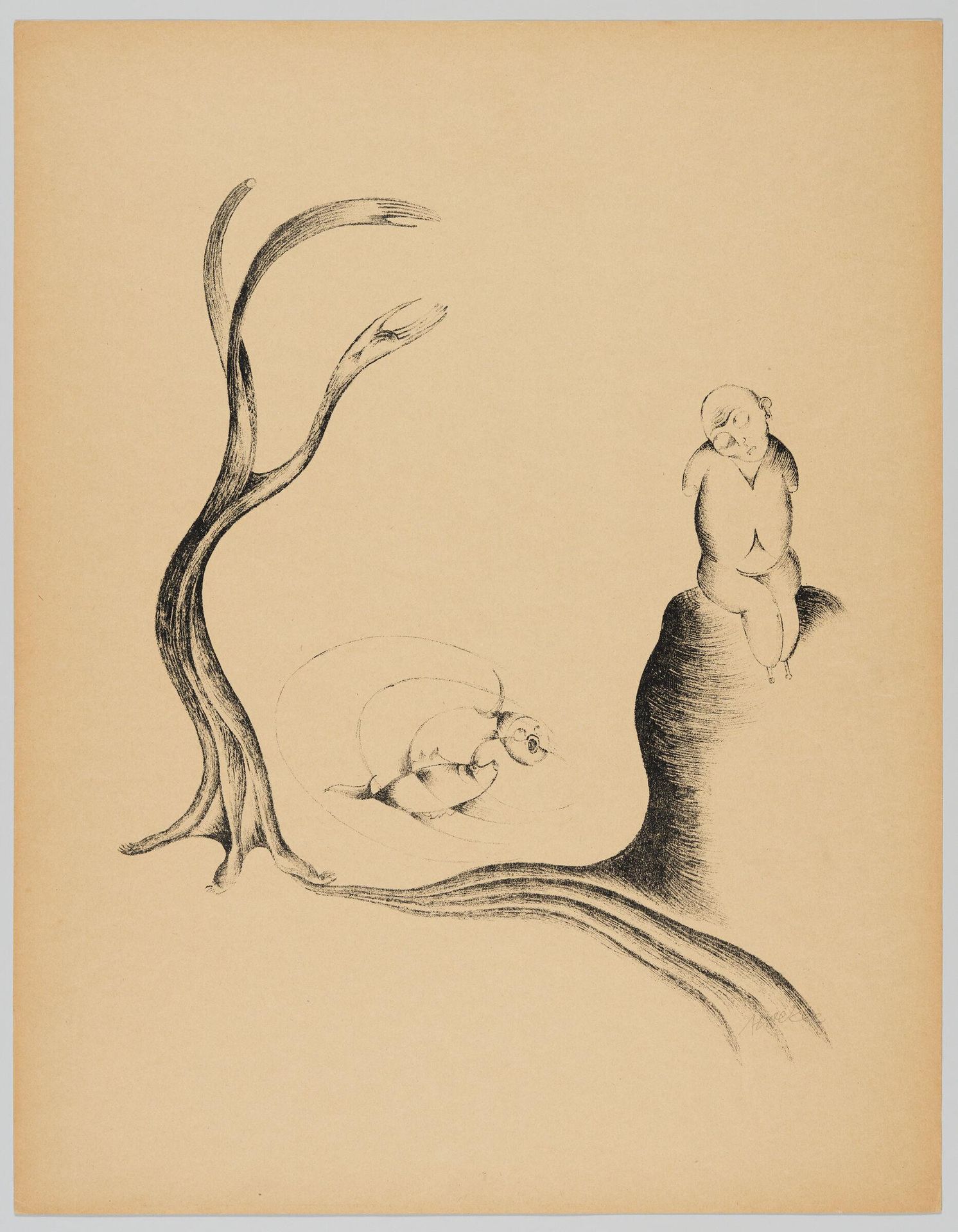 The Tree of Longing by Heinrich Hoerle