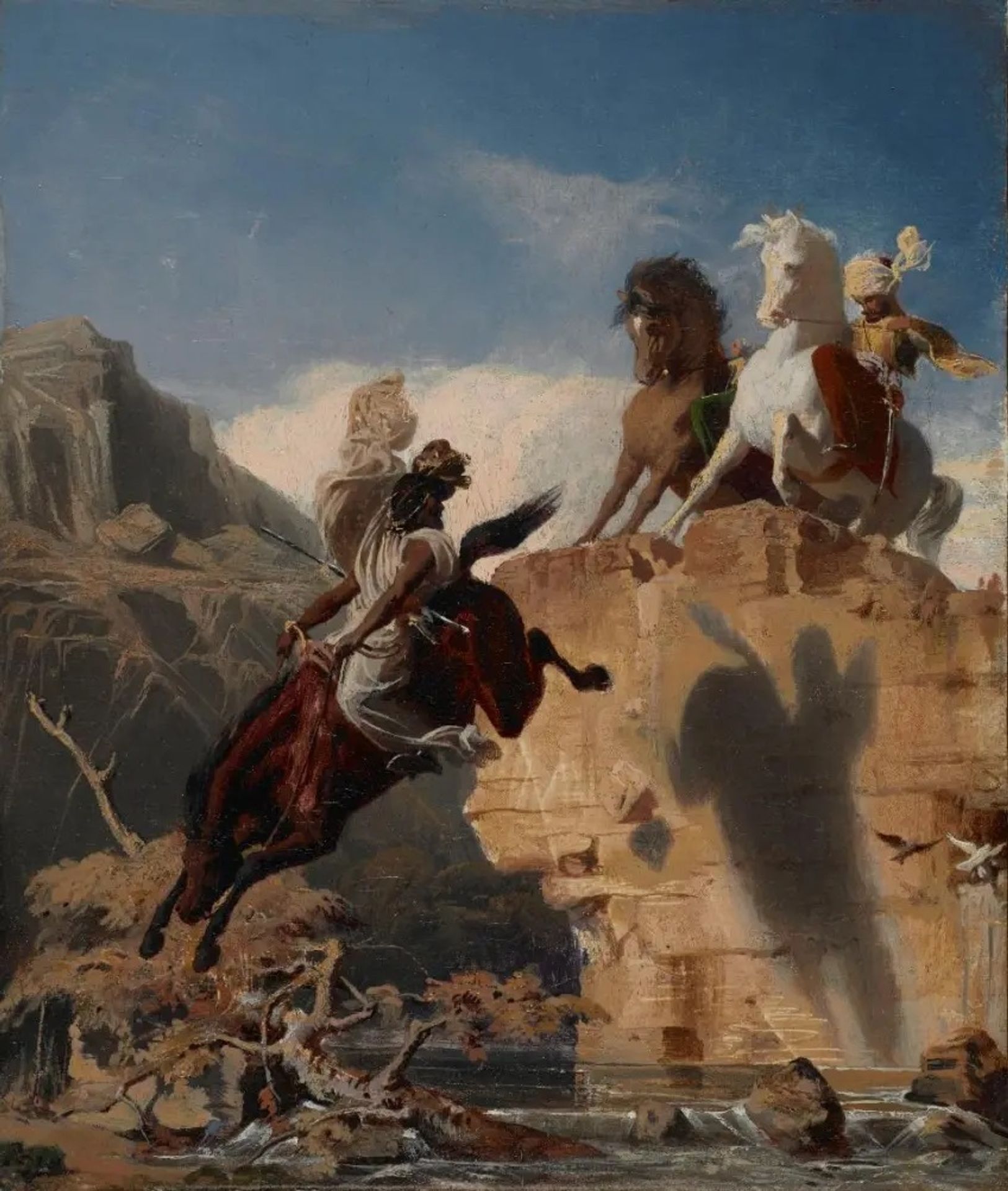Turkish and Arab Horsemen by Charles Gleyre