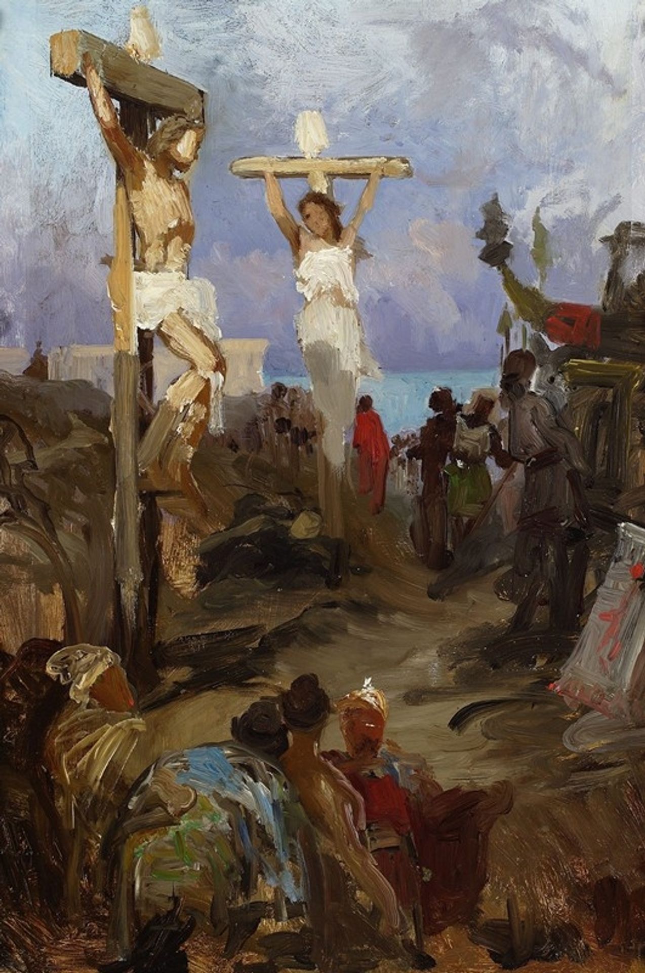 Christian Golgotha, sketch by Henryk Siemiradzki