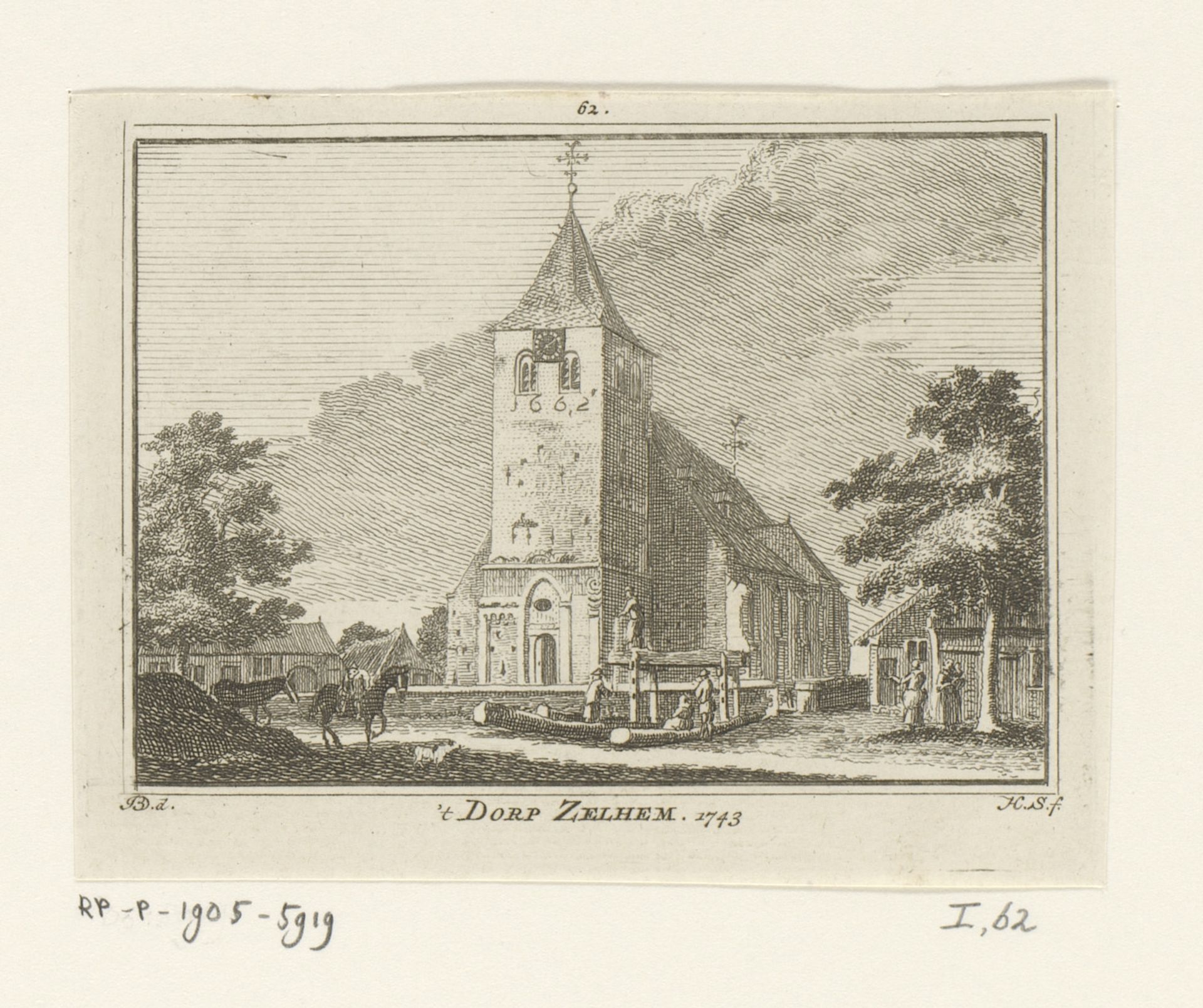 Gezicht op Zelhem by Hendrik Spilman