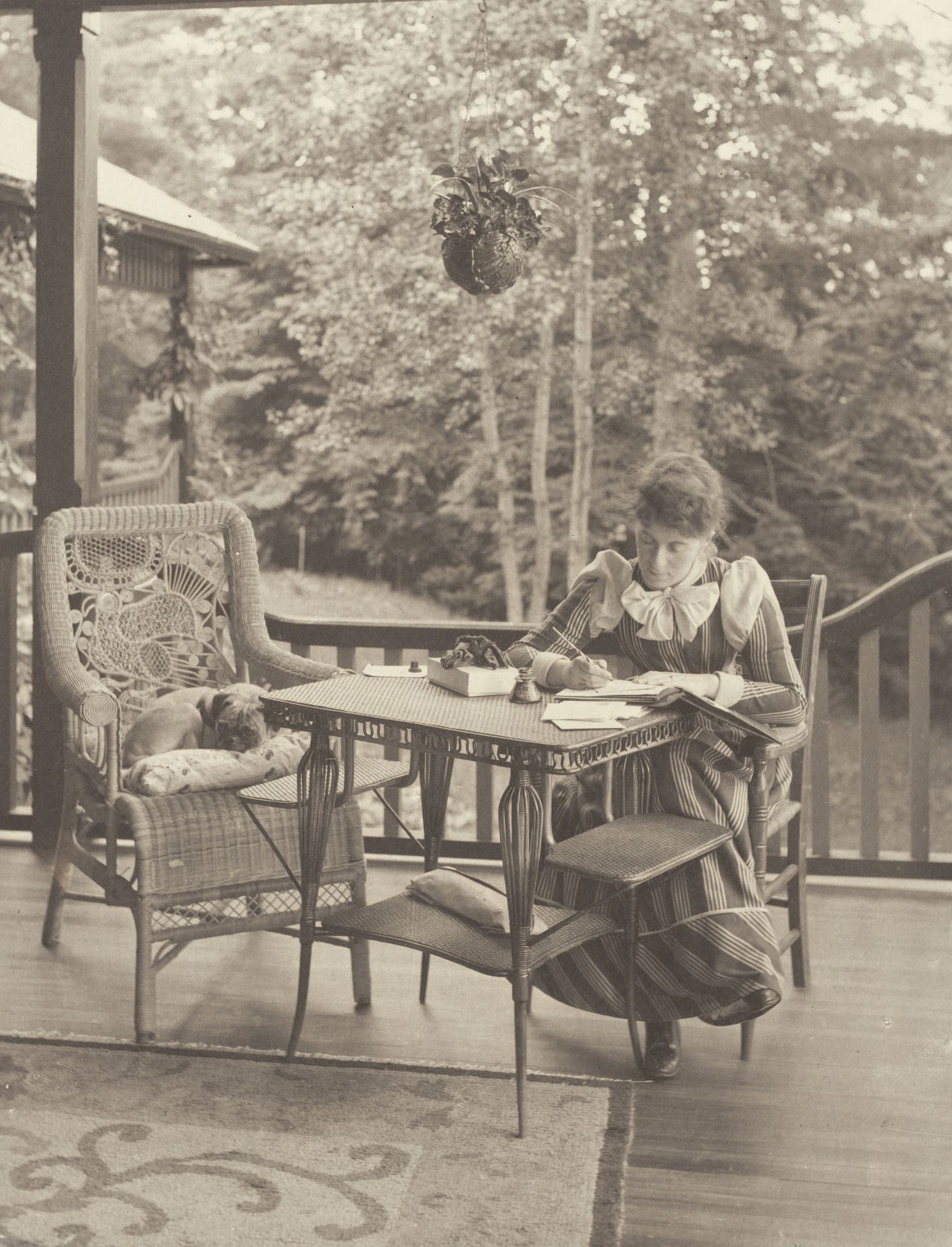 On the Porch, Oaklawn, Lake George by Alfred Stieglitz