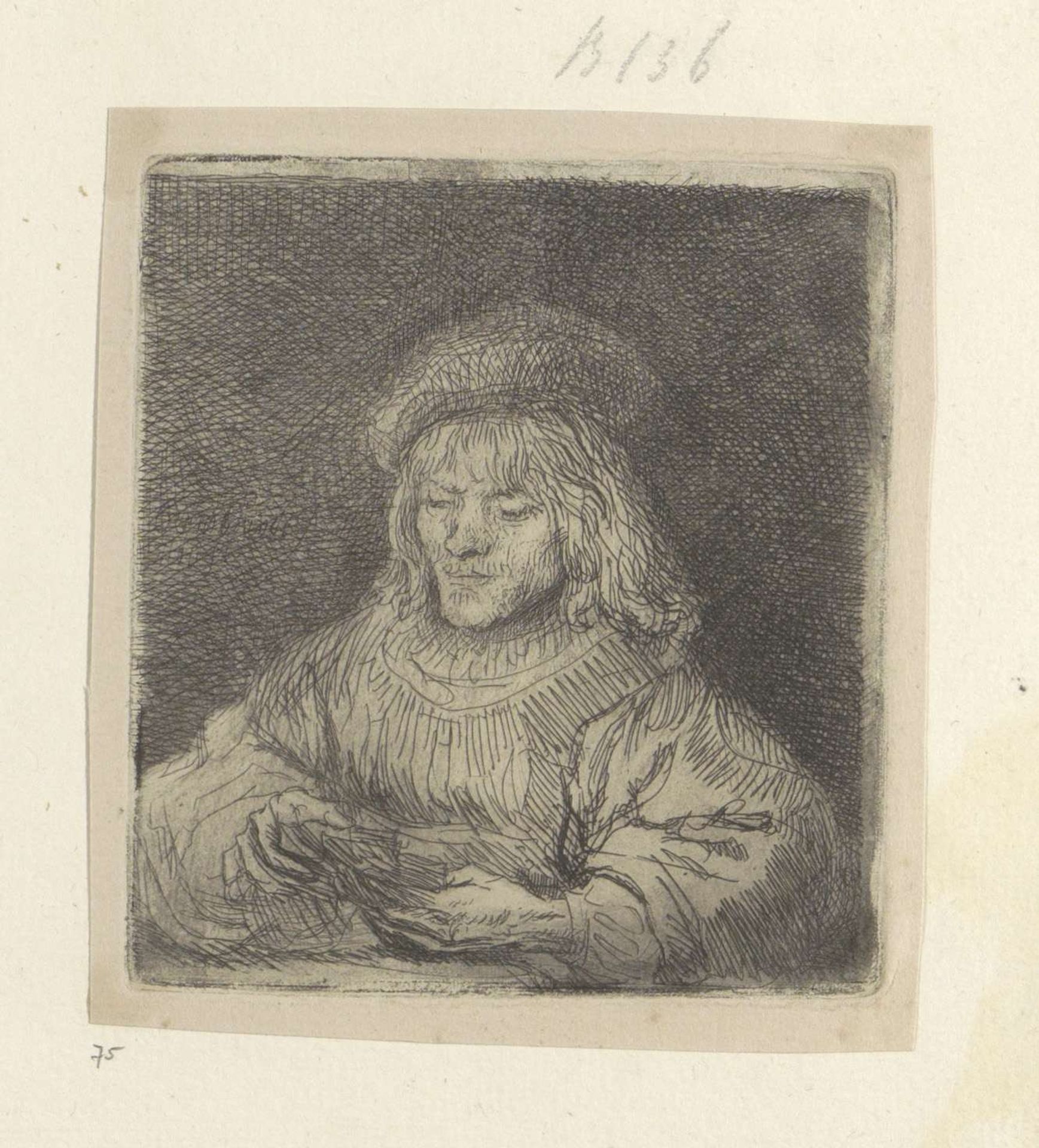 Kaartspeler by Rembrandt van Rijn