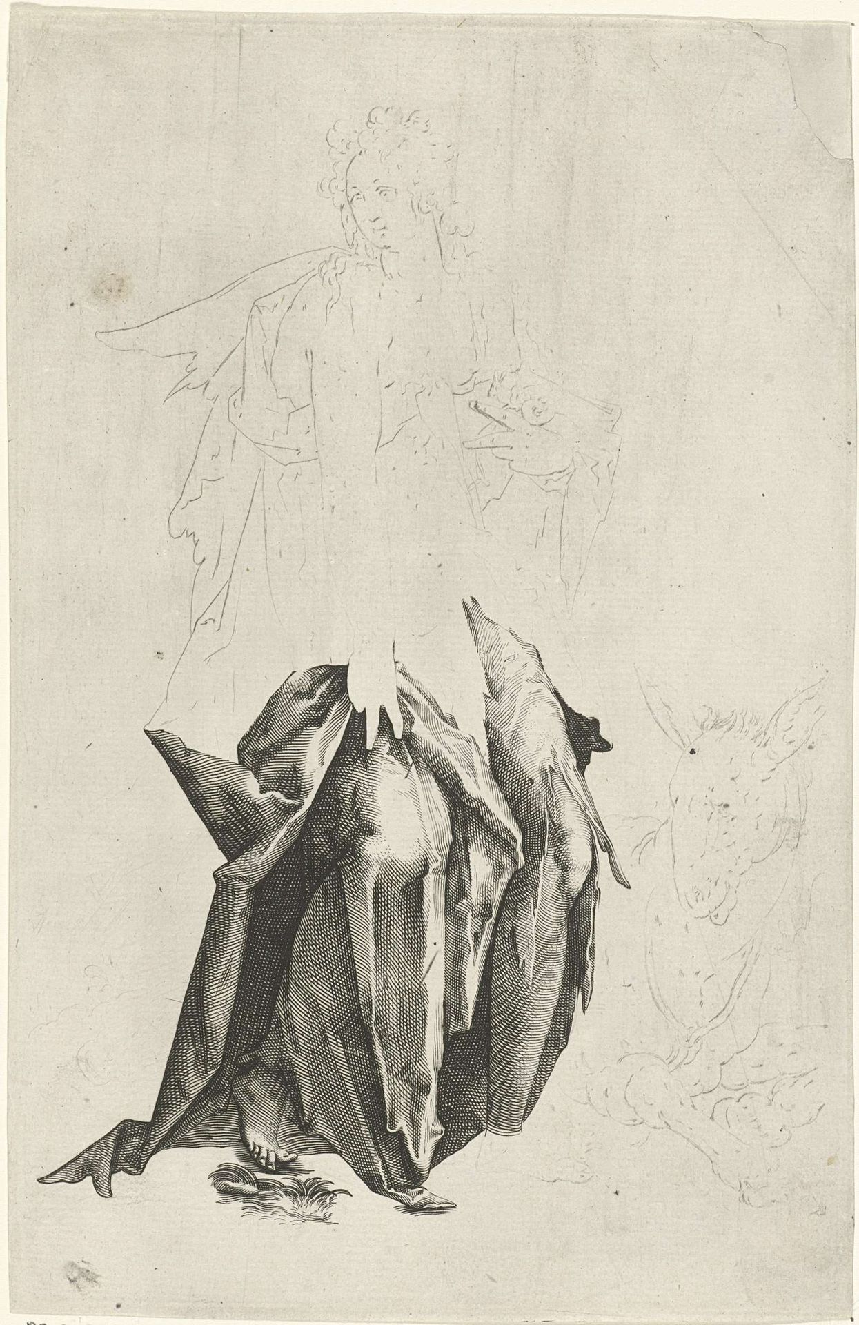 Luiheid (Acedia) by Jacob Matham