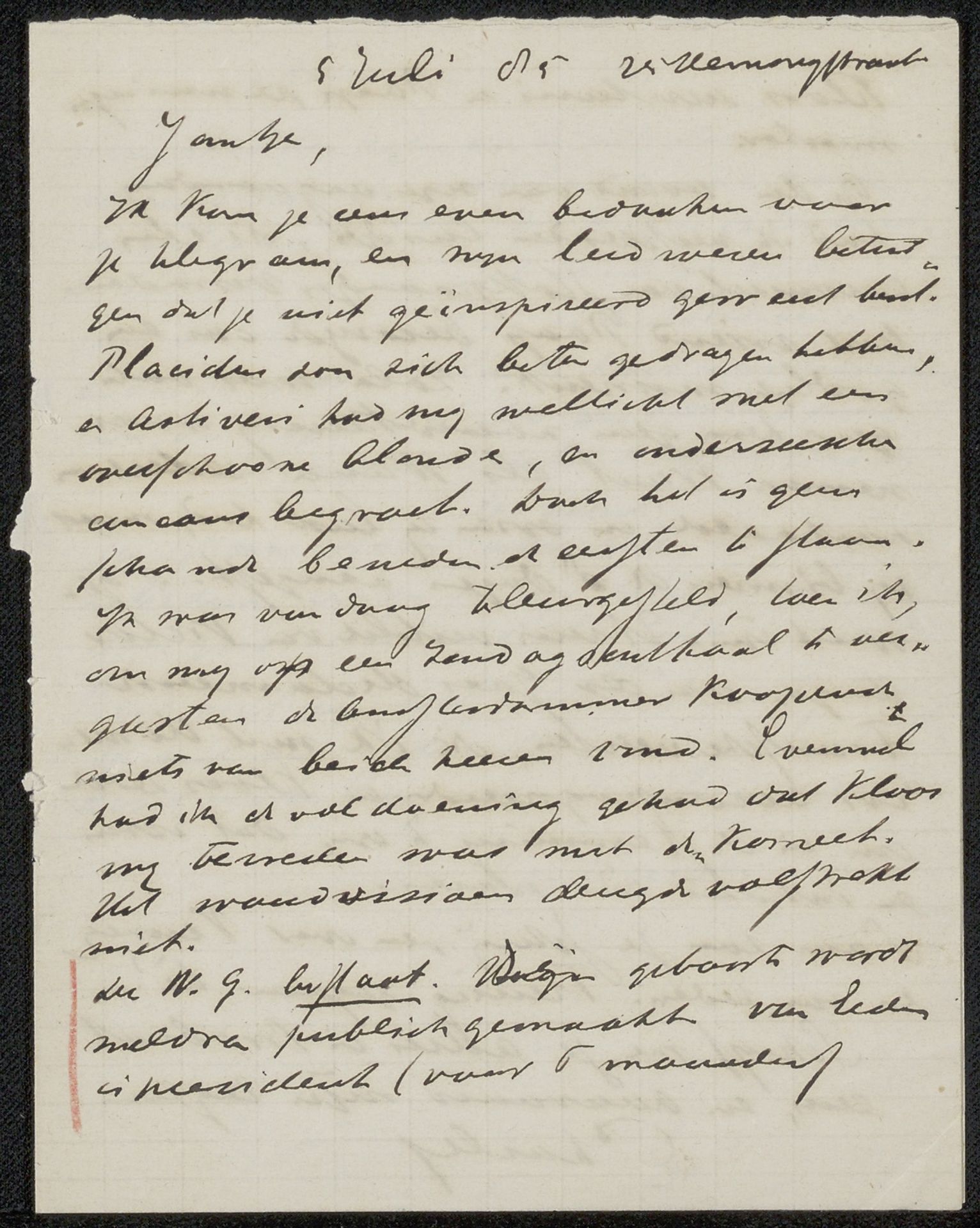 Brief aan Jan Veth by Chap van Deventer