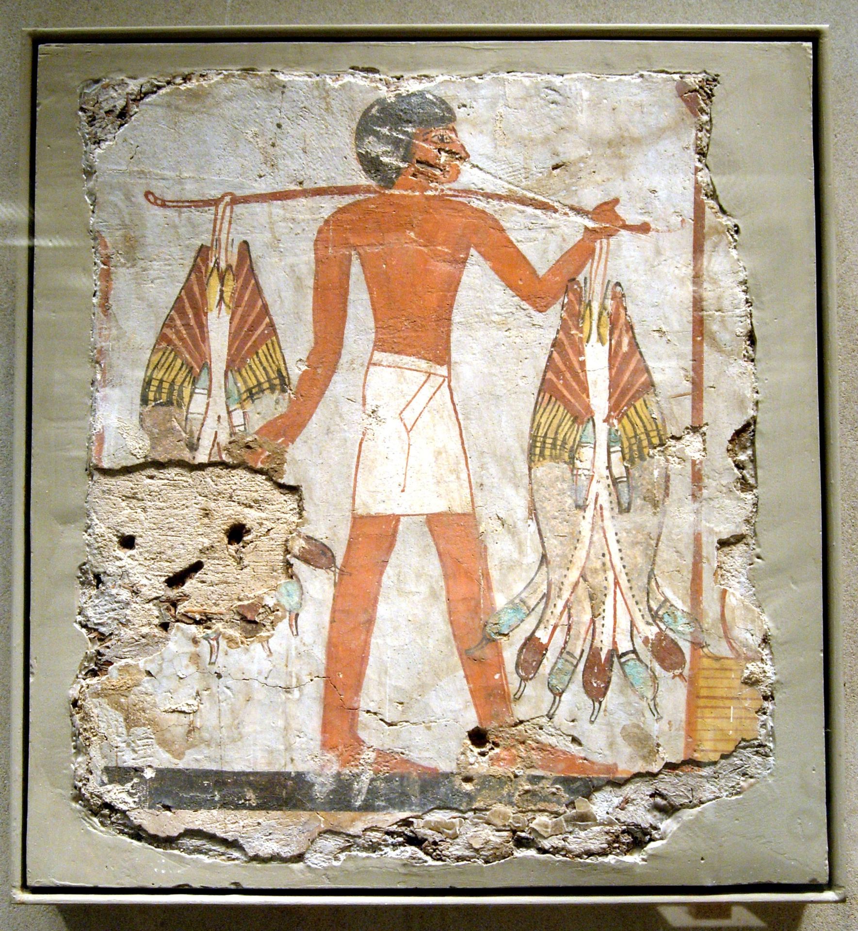 Man Carring Ducks by Ancient Egypt