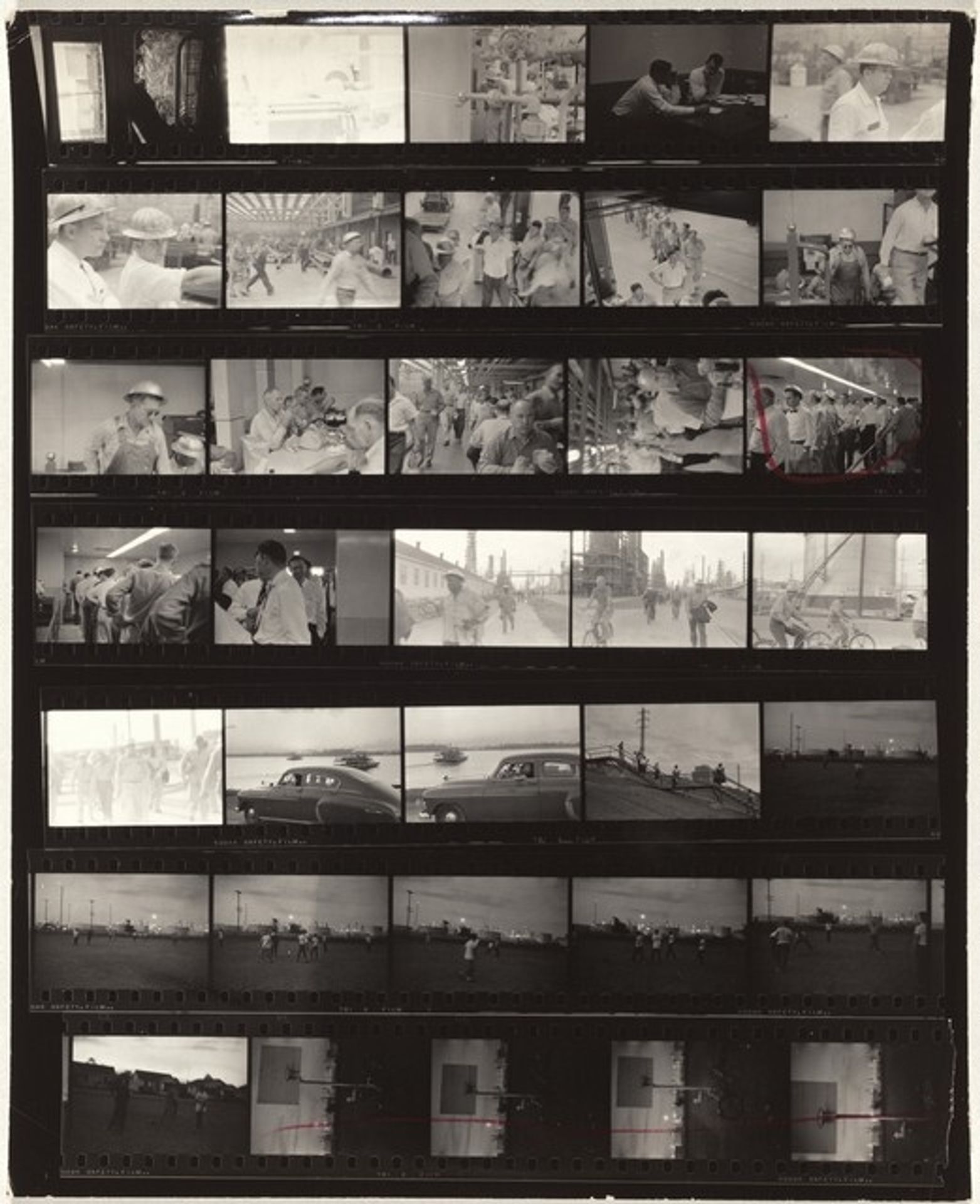 Guggenheim 348--Esso oil refinery, Baton Rouge, Louisiana by Robert Frank