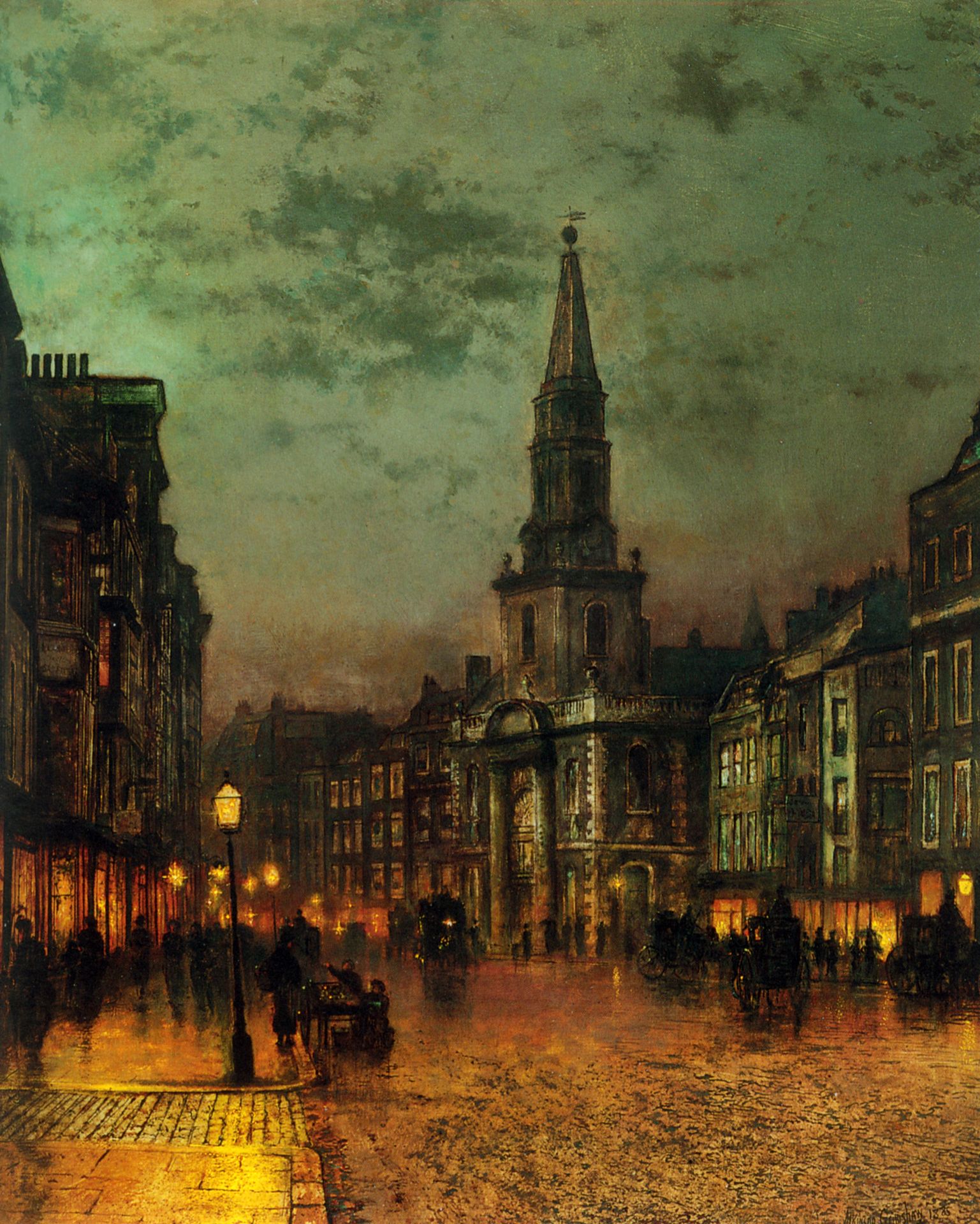 Blackman Street, London by John Atkinson Grimshaw
