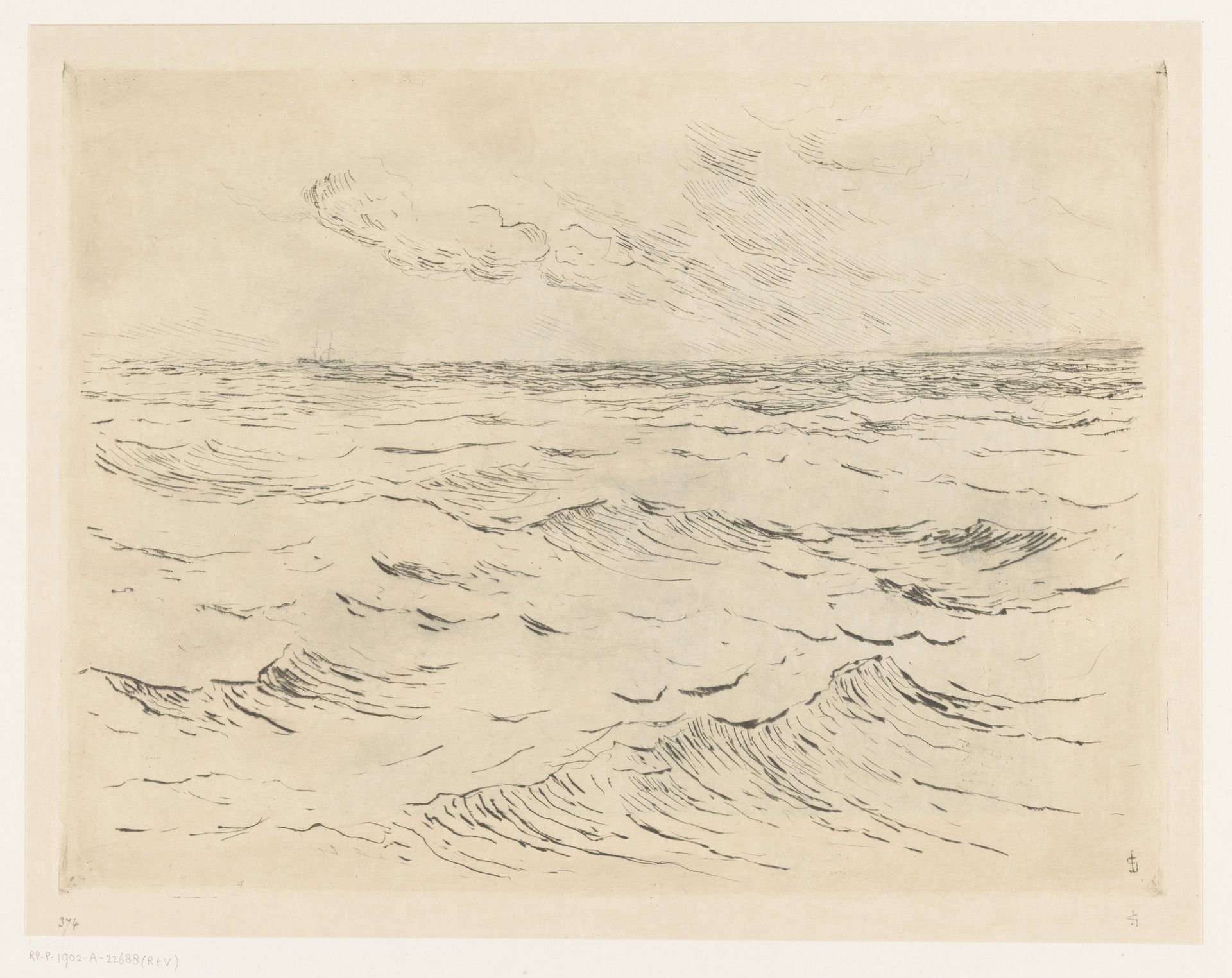 Monding van de Schelde by Carel Nicolaas Storm van 's-Gravesande