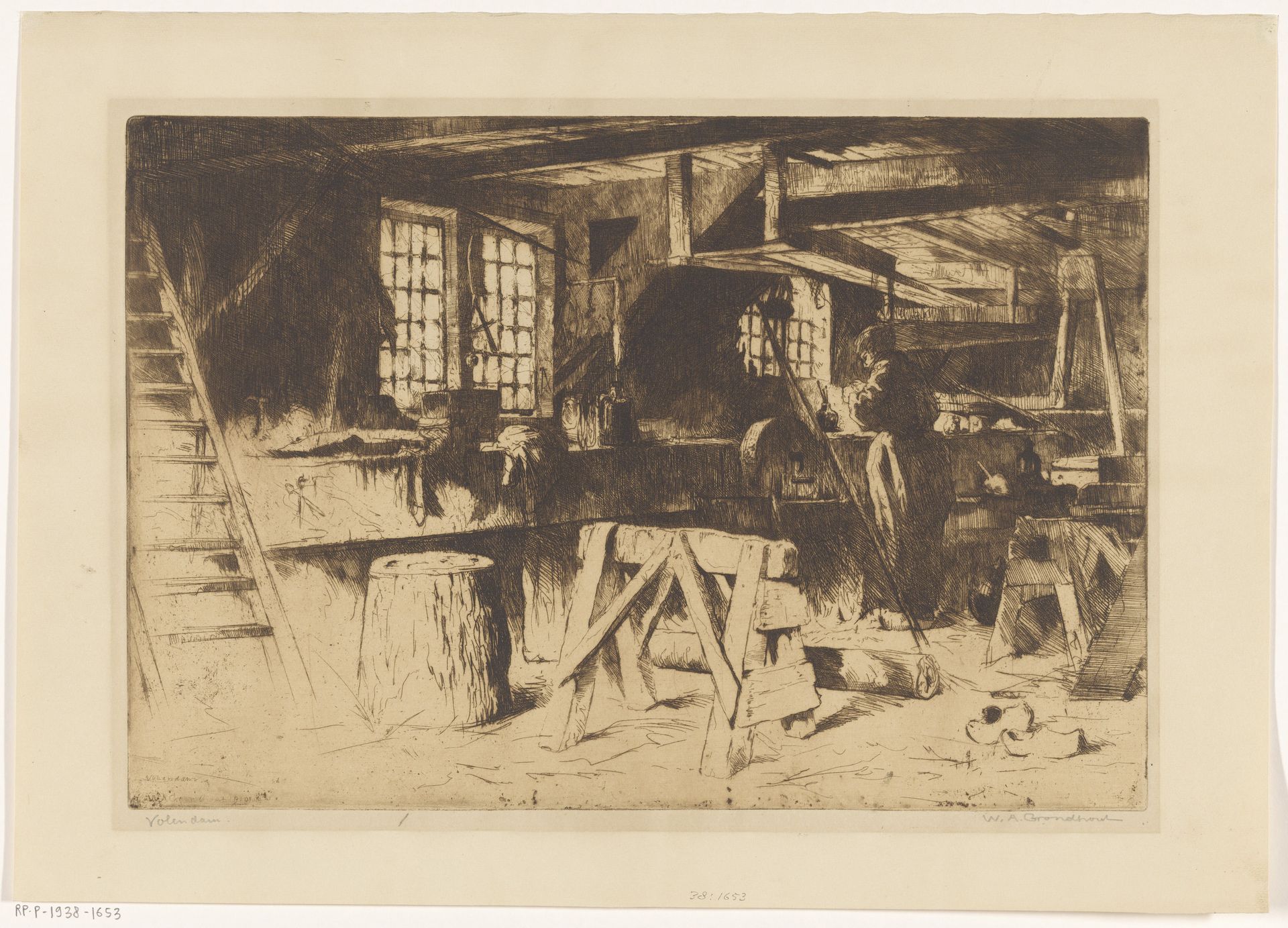 Volendam by Willem Adrianus Grondhout