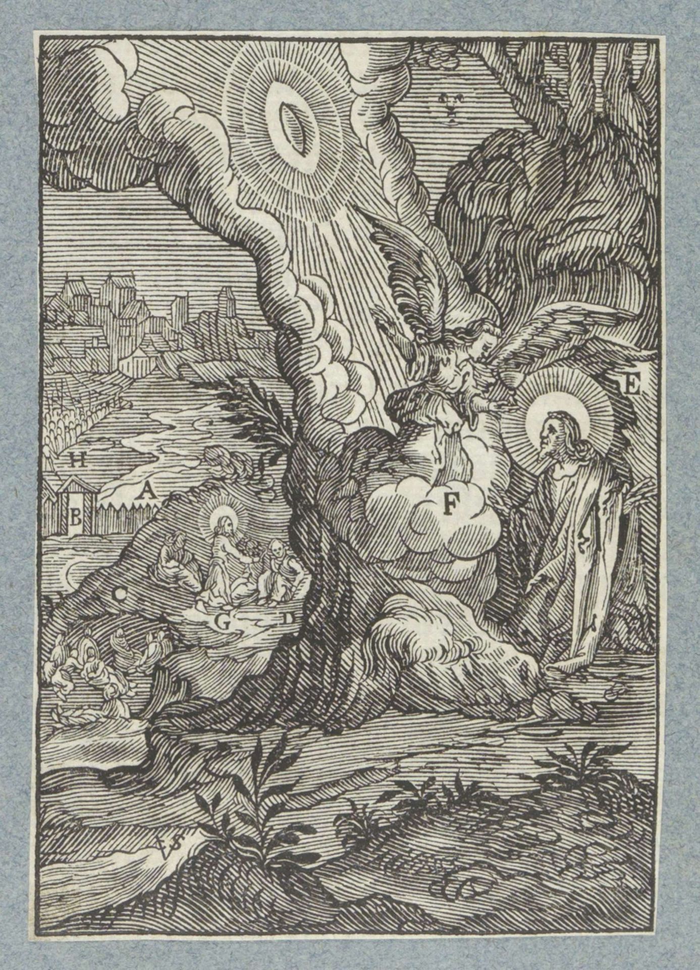 Christus in de hof van Getsemane by Christoffel van (II) Sichem