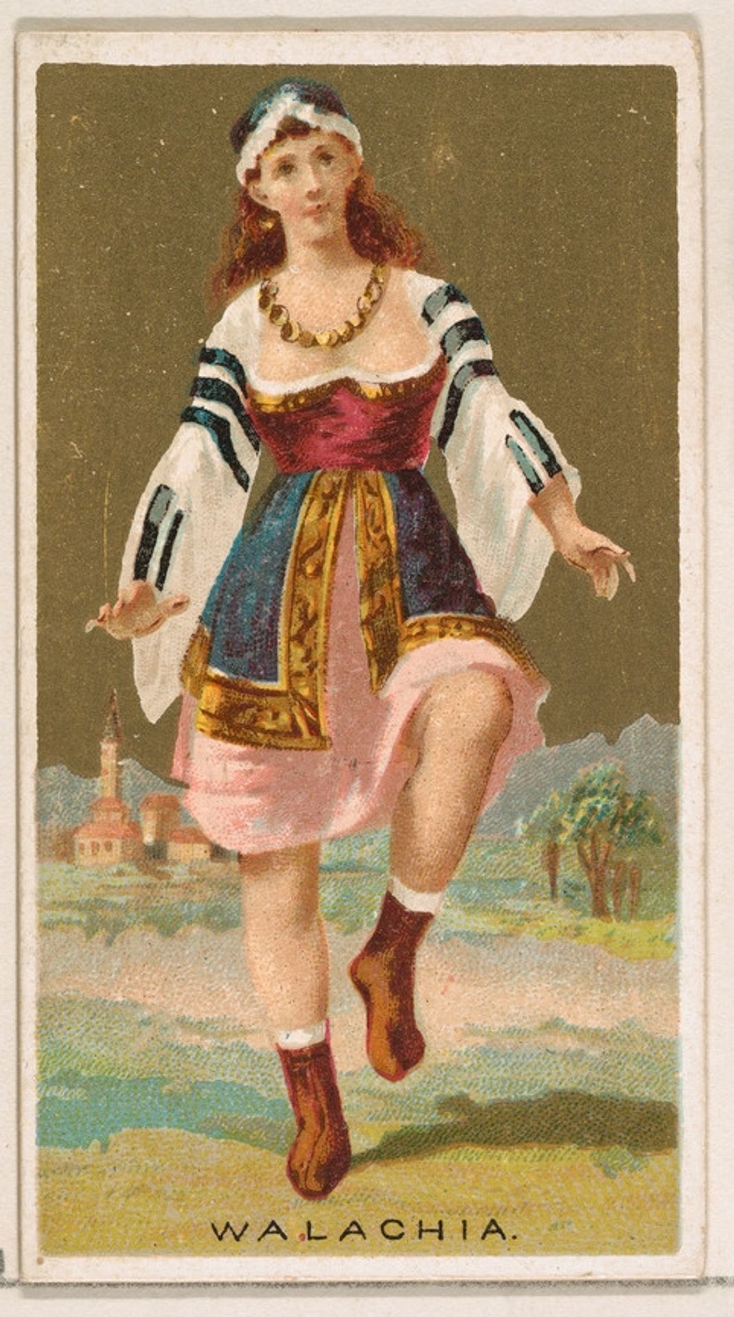 Walachia, from the Dancing Girls of the World series (N185) issued by Wm. S. Kimball & Co. by William S. Kimball & Company