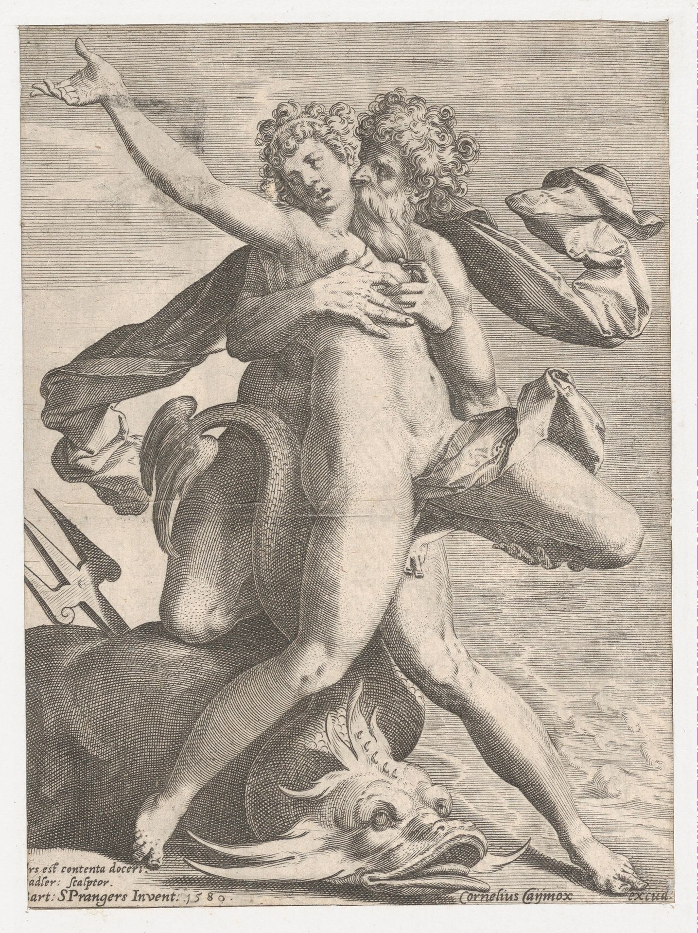 Neptune and Caenis by Johann Sadeler I