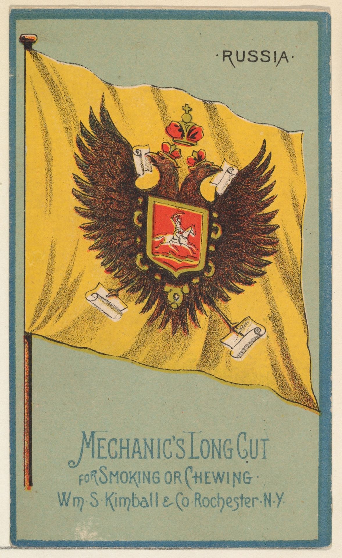 Russia, from the National Flags series (N195) issued by Wm. S. Kimball & Co. by William S. Kimball & Company