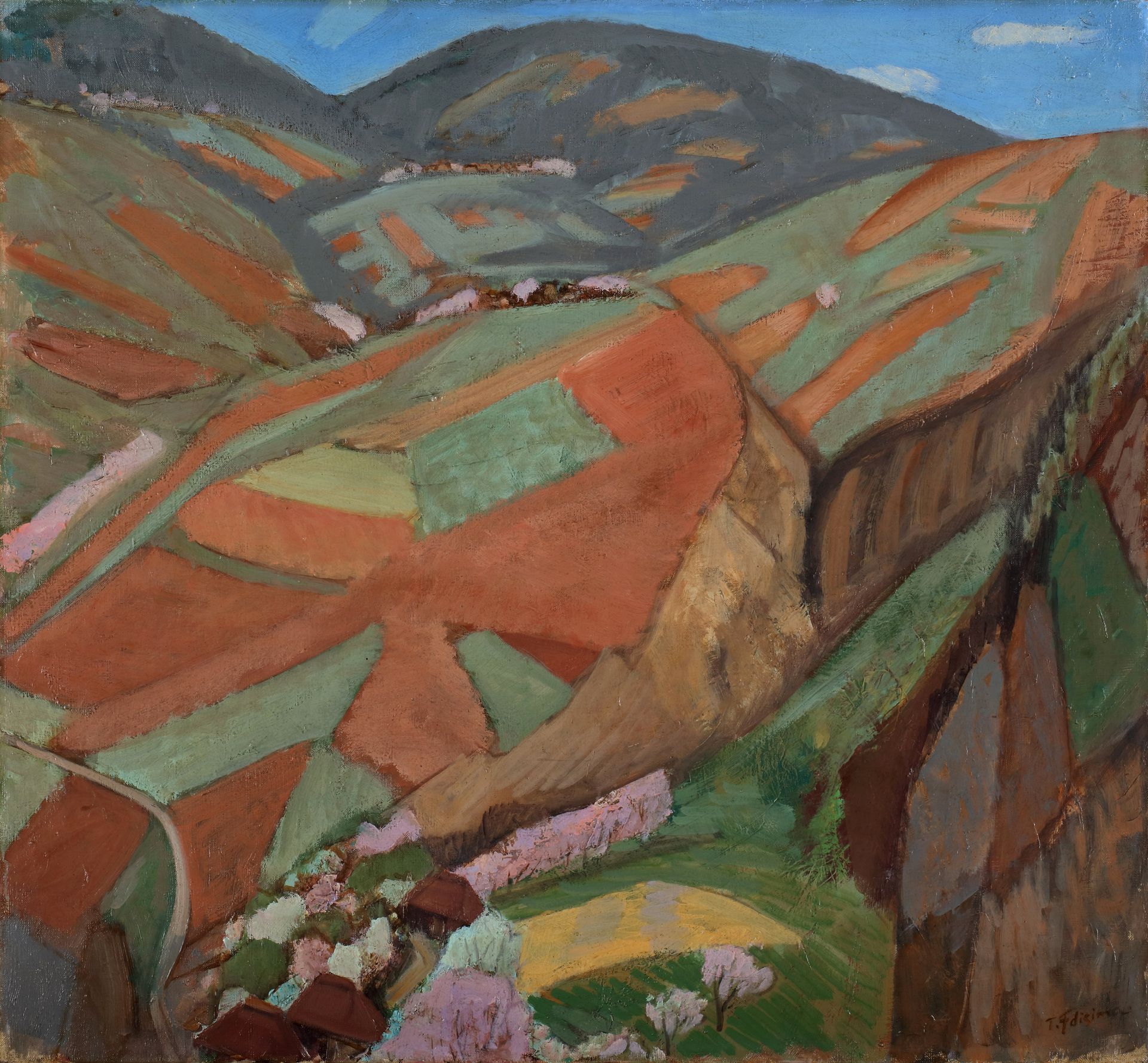 Highly Cultivated Hills by Fujishima Takeji