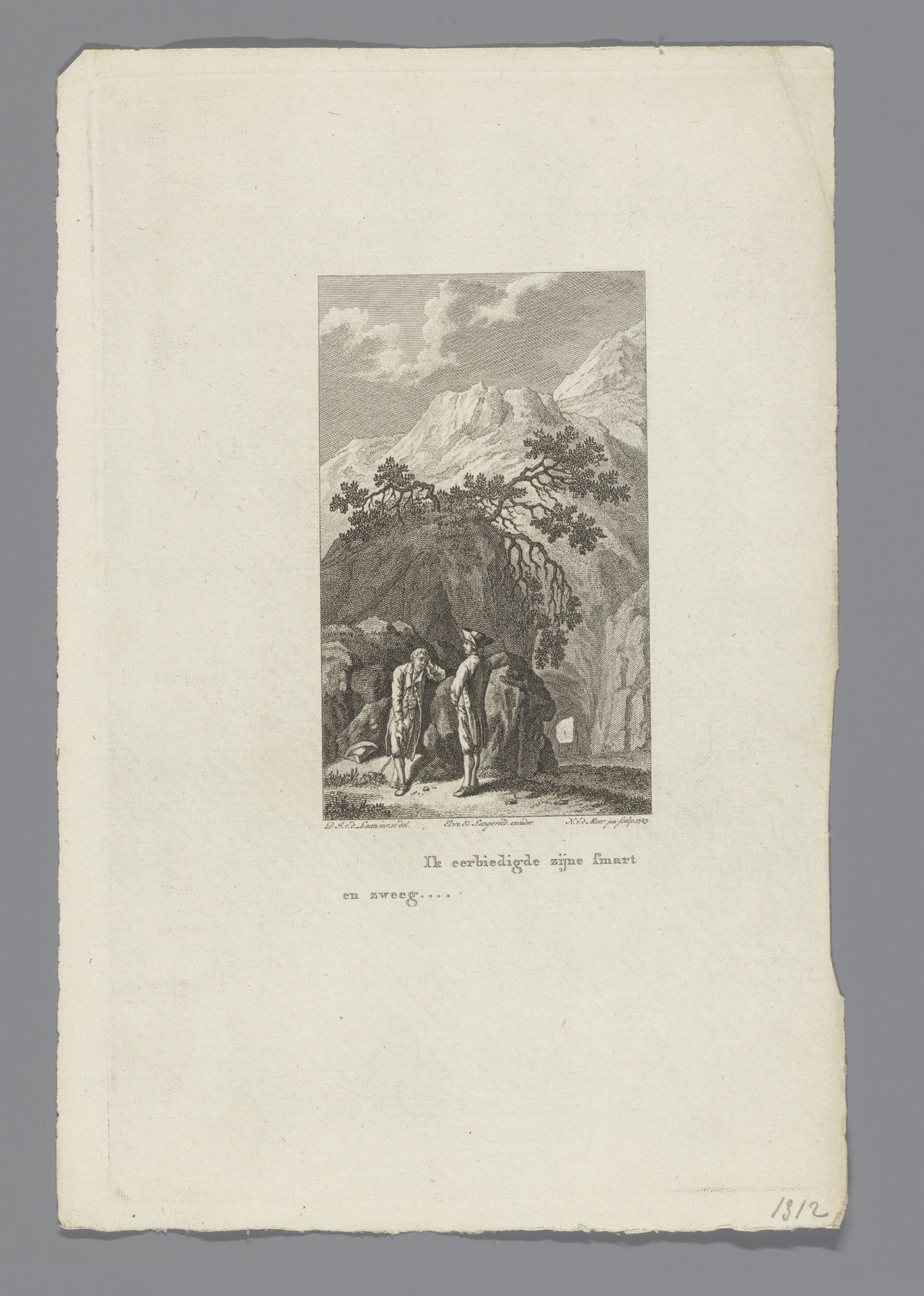 Twee mannen in gesprek by Noach van der (II) Meer