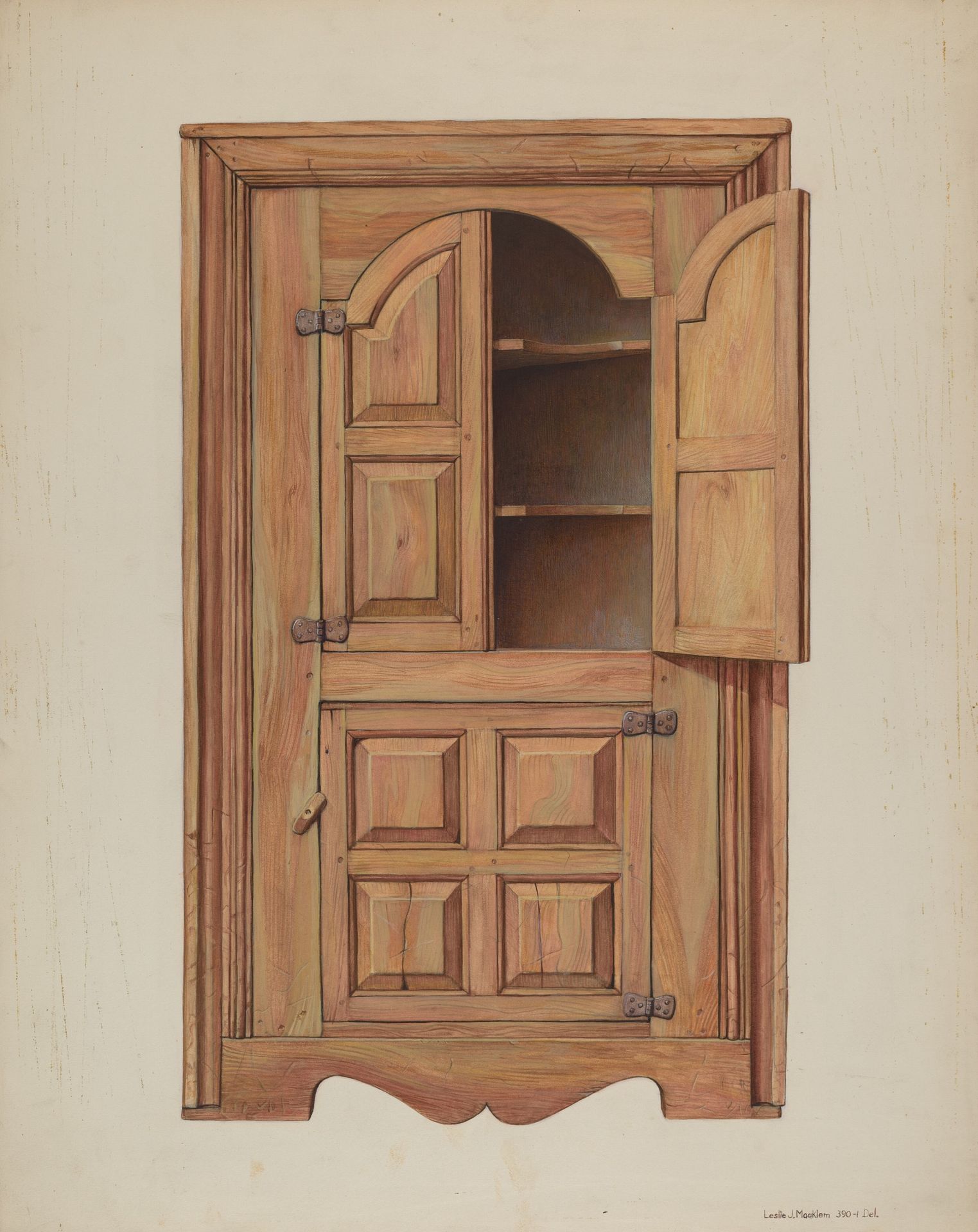 Corner Cupboard by Leslie Macklem