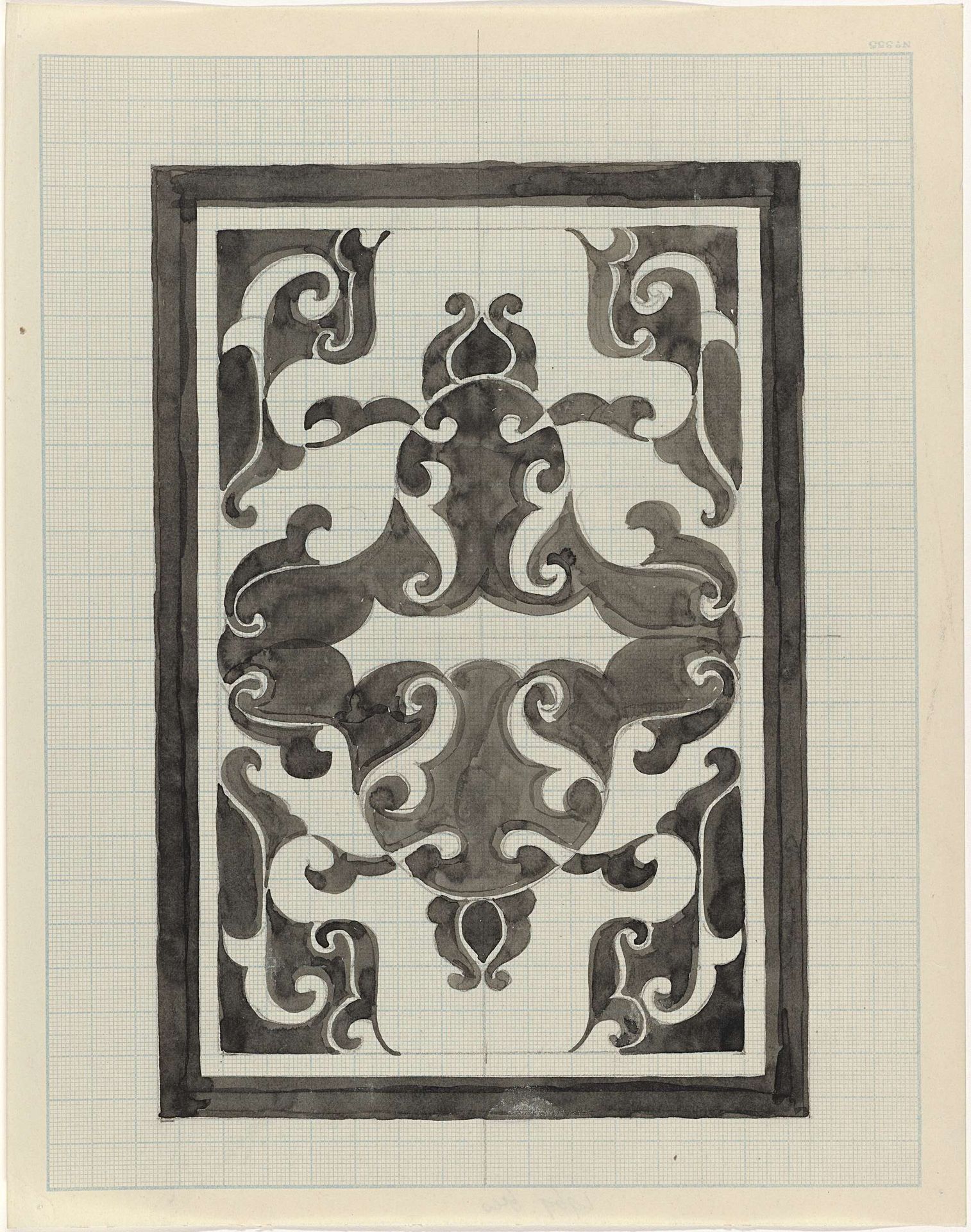 Decoratief ontwerp by Carel Adolph Lion Cachet
