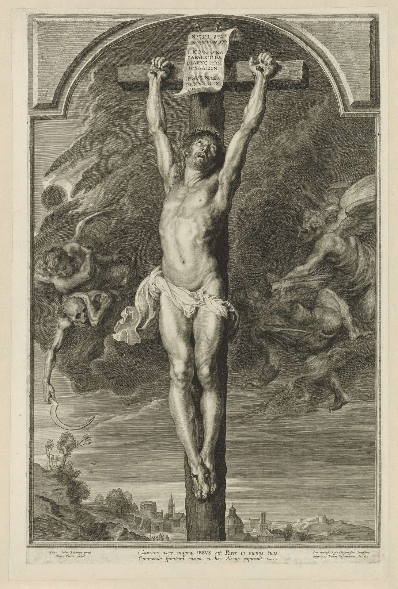 Christus aan het kruis by Paulus Pontius