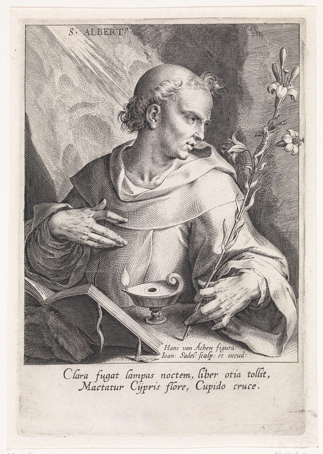 Heilige Albertus by Johann Sadeler I