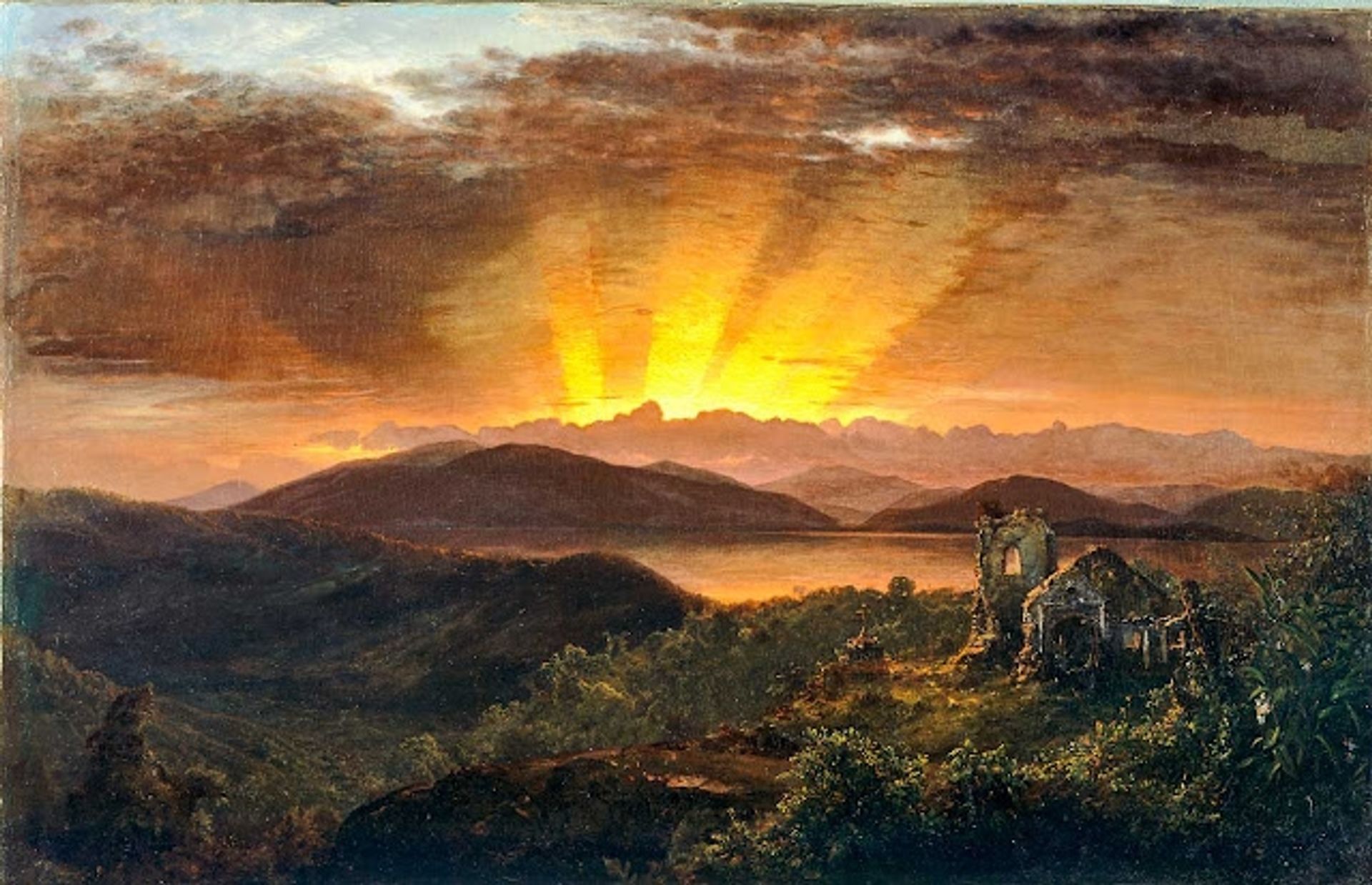 After the Glow by Frederic Edwin Church