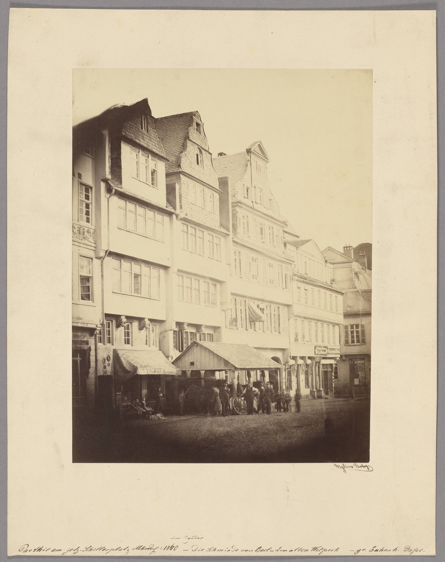 Frankfurt am Main_ Grosse Eschenheimer Gasse by Carl Friedrich Mylius