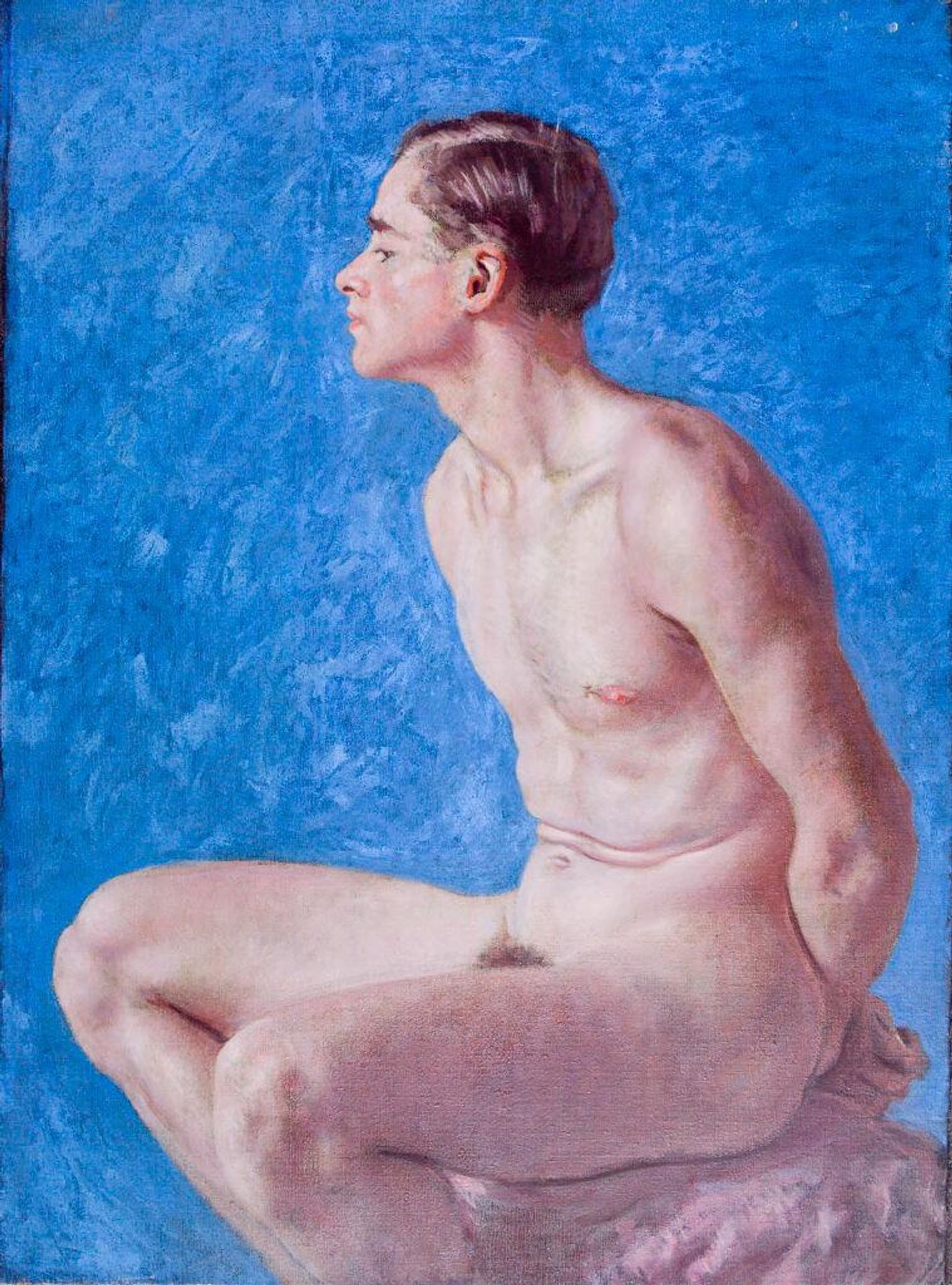 Portrait of a Young Man with Hands Behind his Back by Denman Waldo Ross