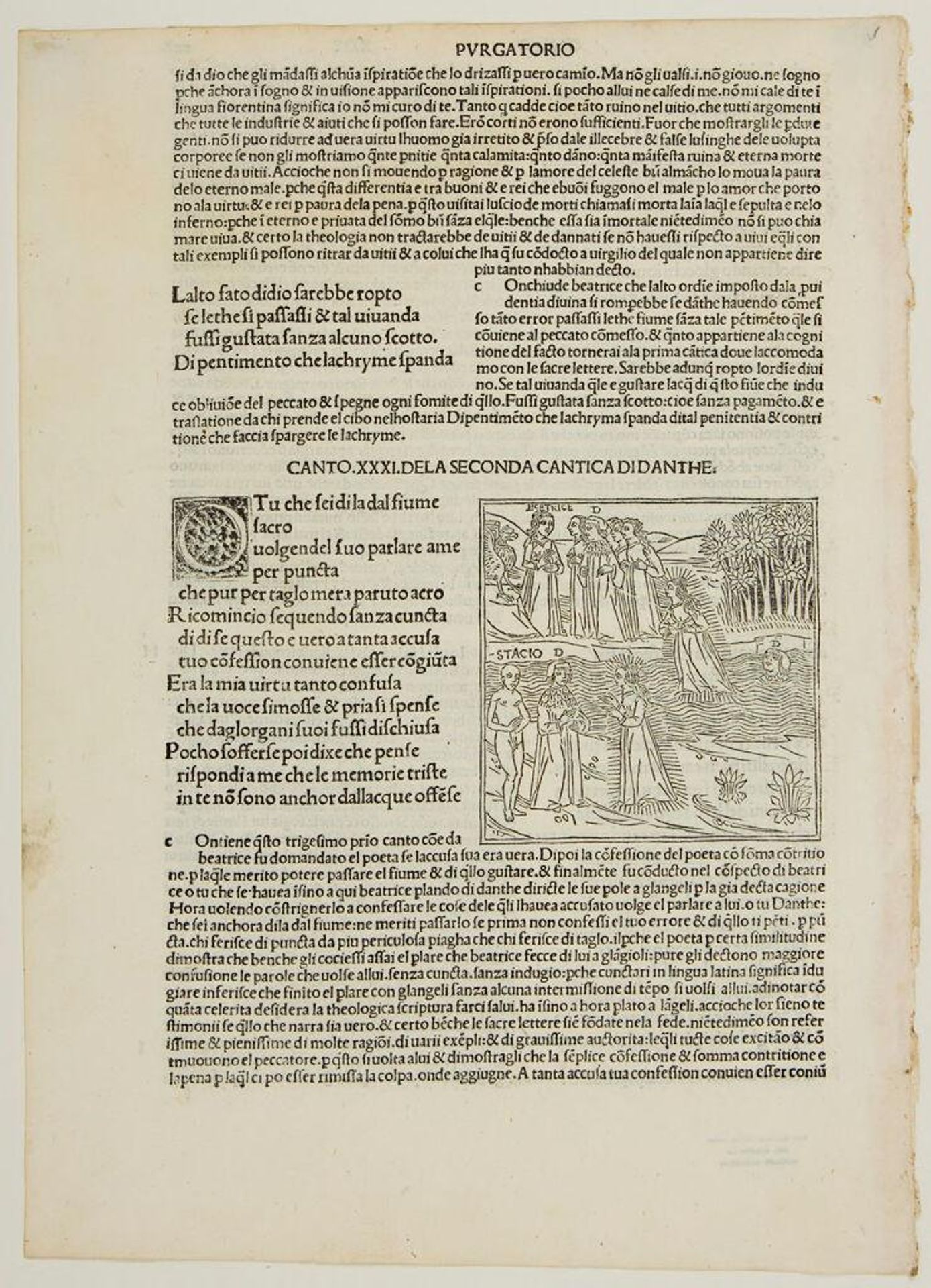 Canto XXXI. The Earthly Paradise; The Passage of Lethe by Anonymous