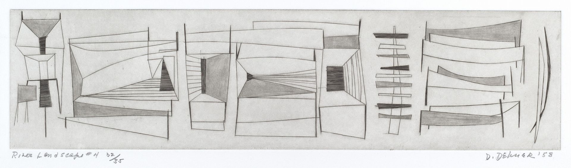 River Landscape No. 4 by Dorothy Dehner