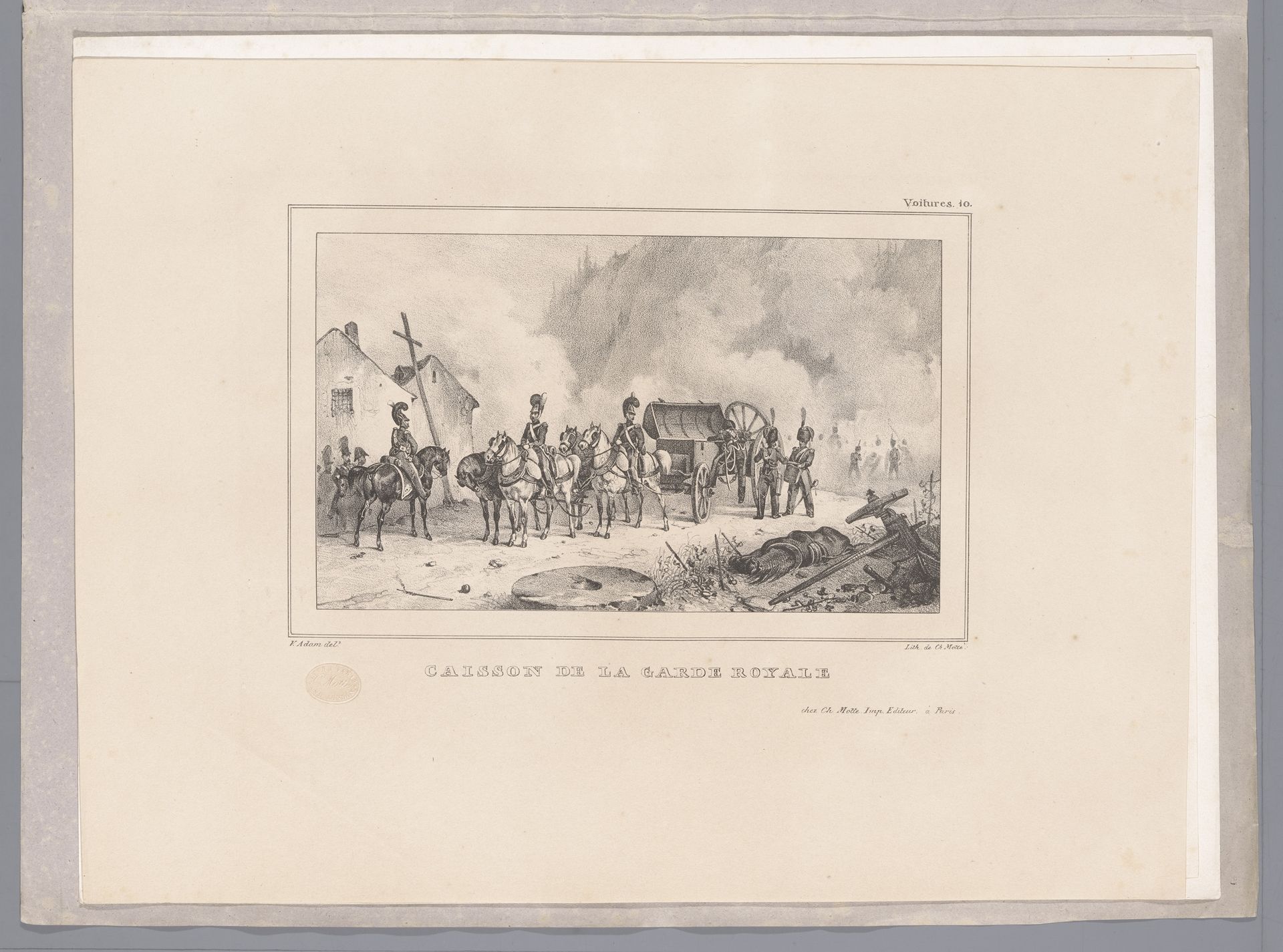 Wagen van de Koninklijke Garde by Victor Adam