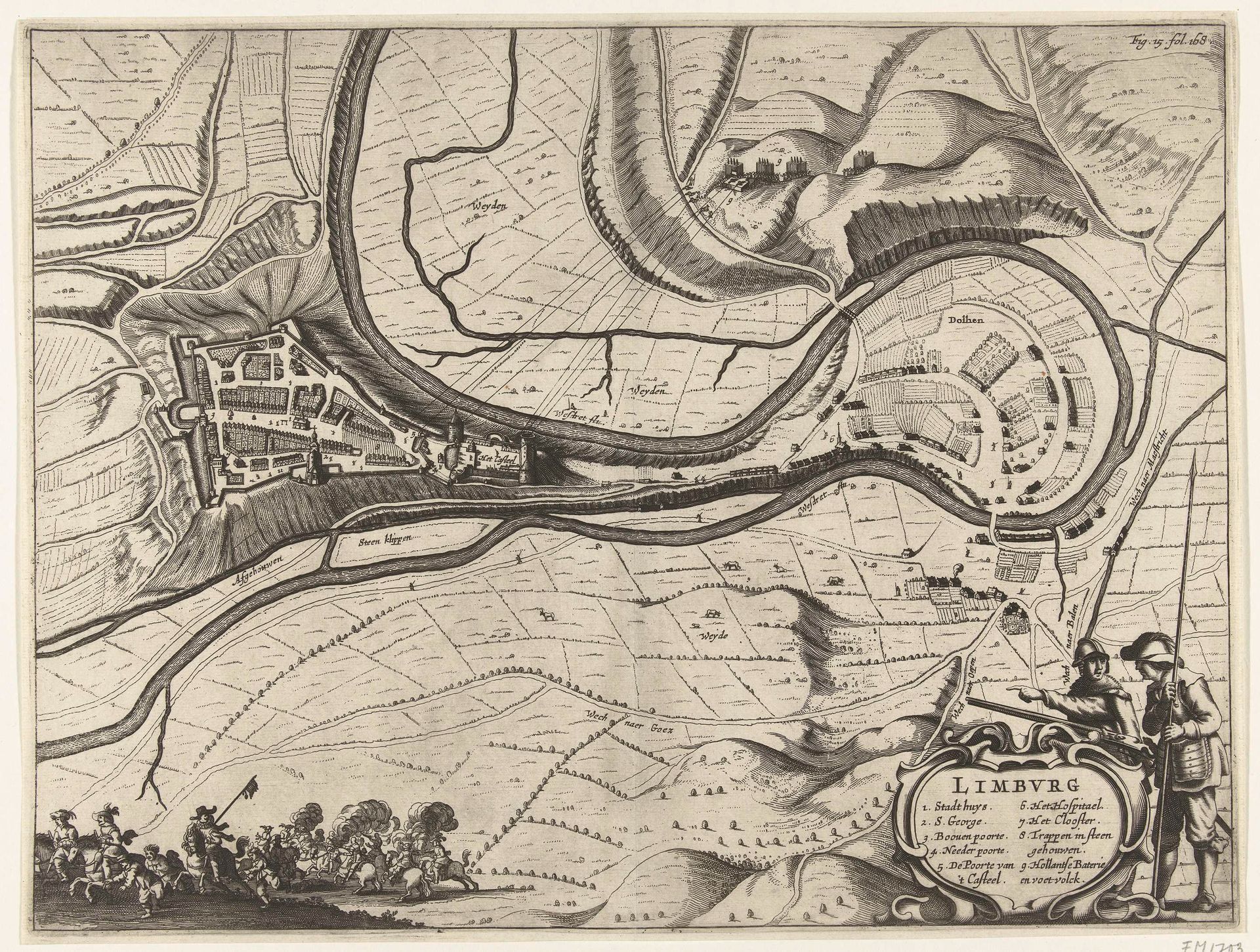 Verovering van de vesting Limburg, 1632 by Anonymous