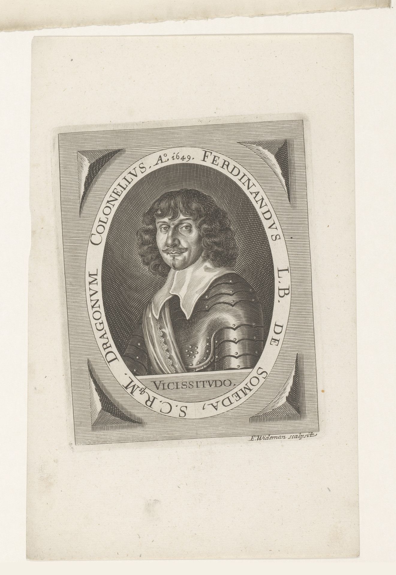 Portret van Ferdinand von Someda by Elias Widemann