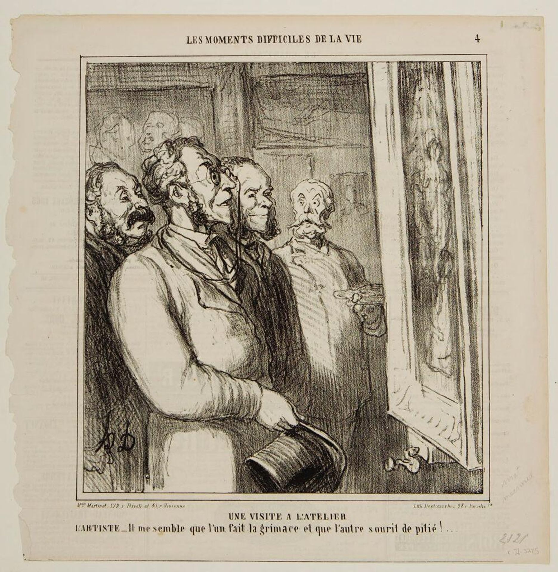 A Studio Visit by Honoré Daumier