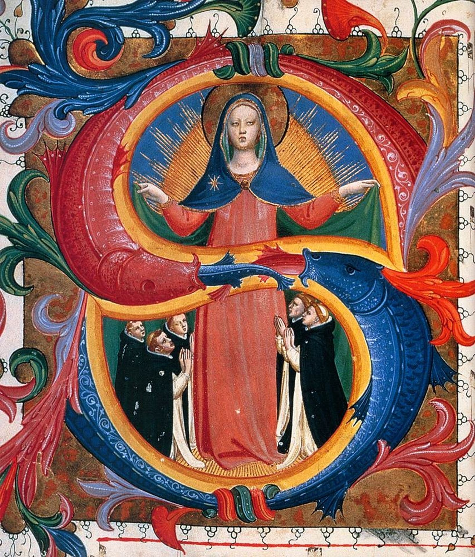 Madonna of Mercy with Kneeling Friars by Fra Angelico