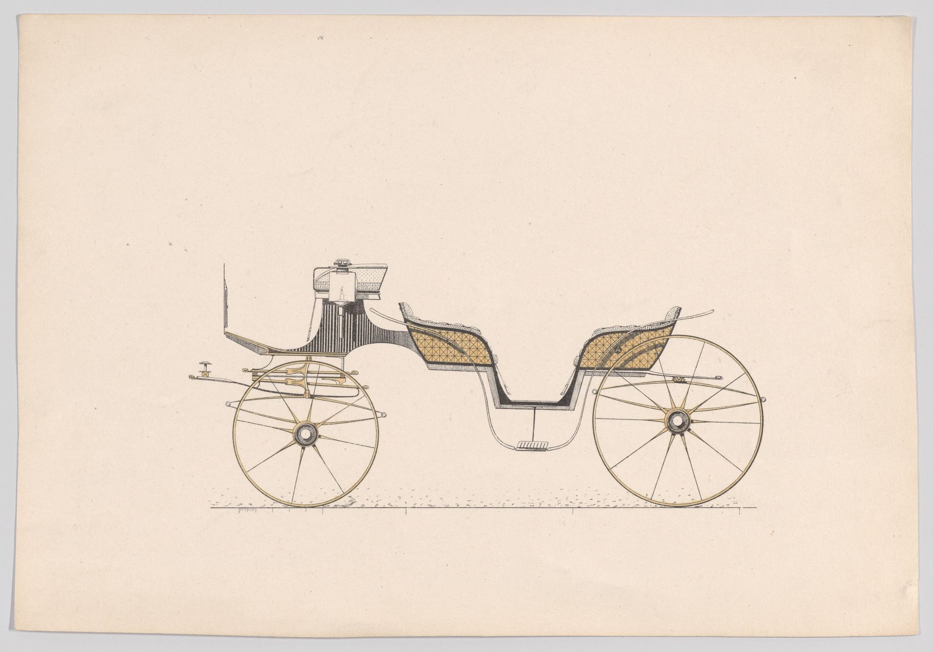 Design for Vis-a-Vis Carriage by Anonymous