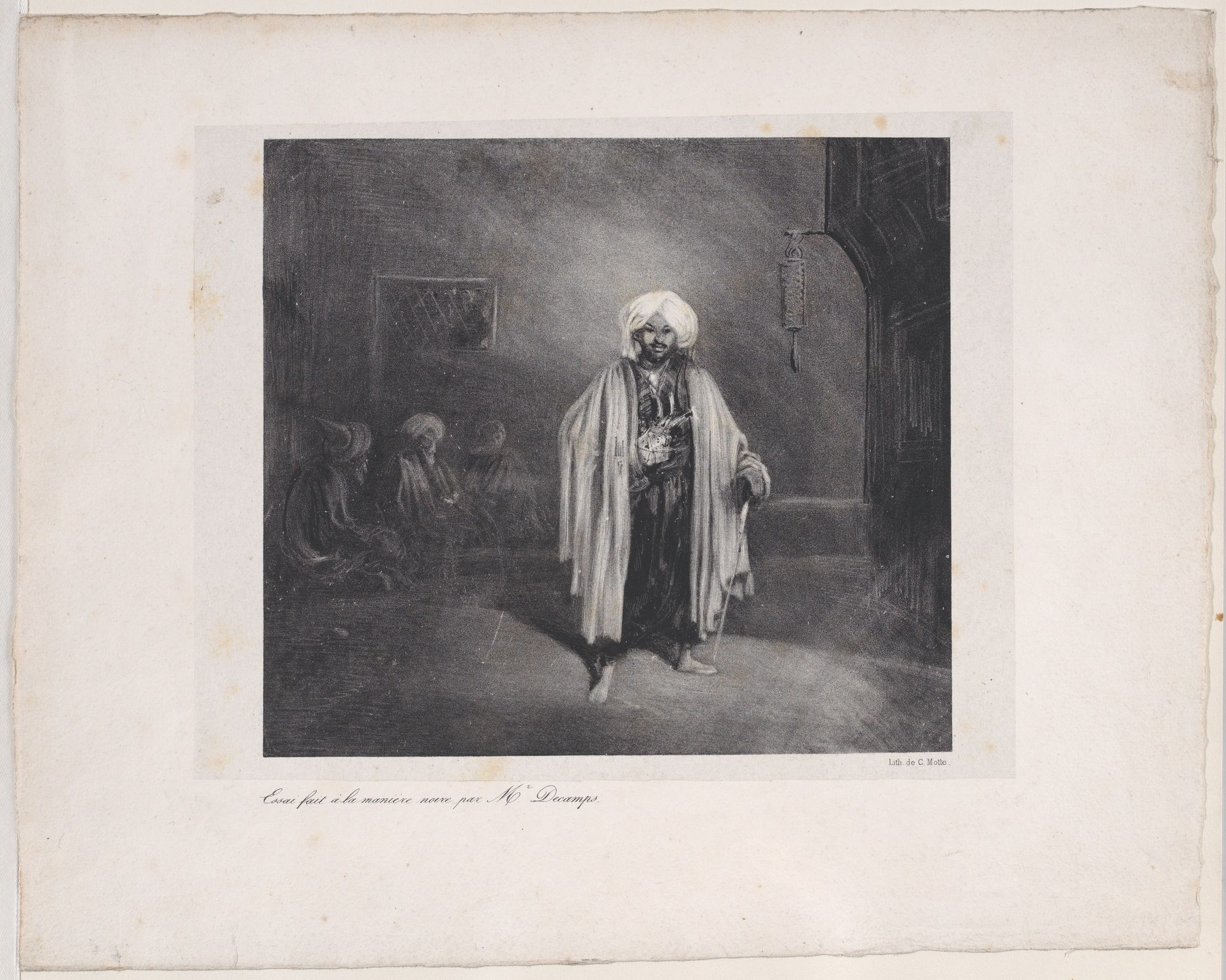 Standing Turk by Alexandre-Gabriel Decamps
