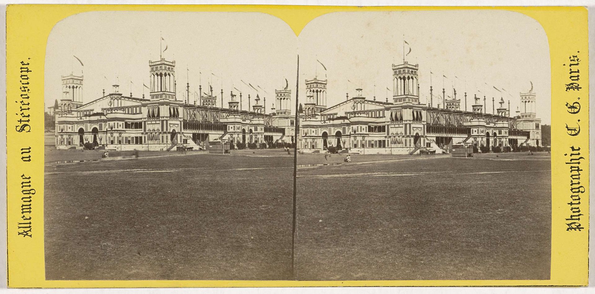 Festivalzaal voor het eerste Duits Koorfestival (Sängerbundesfest) in Dresden, 1865 by Charles Gaudin