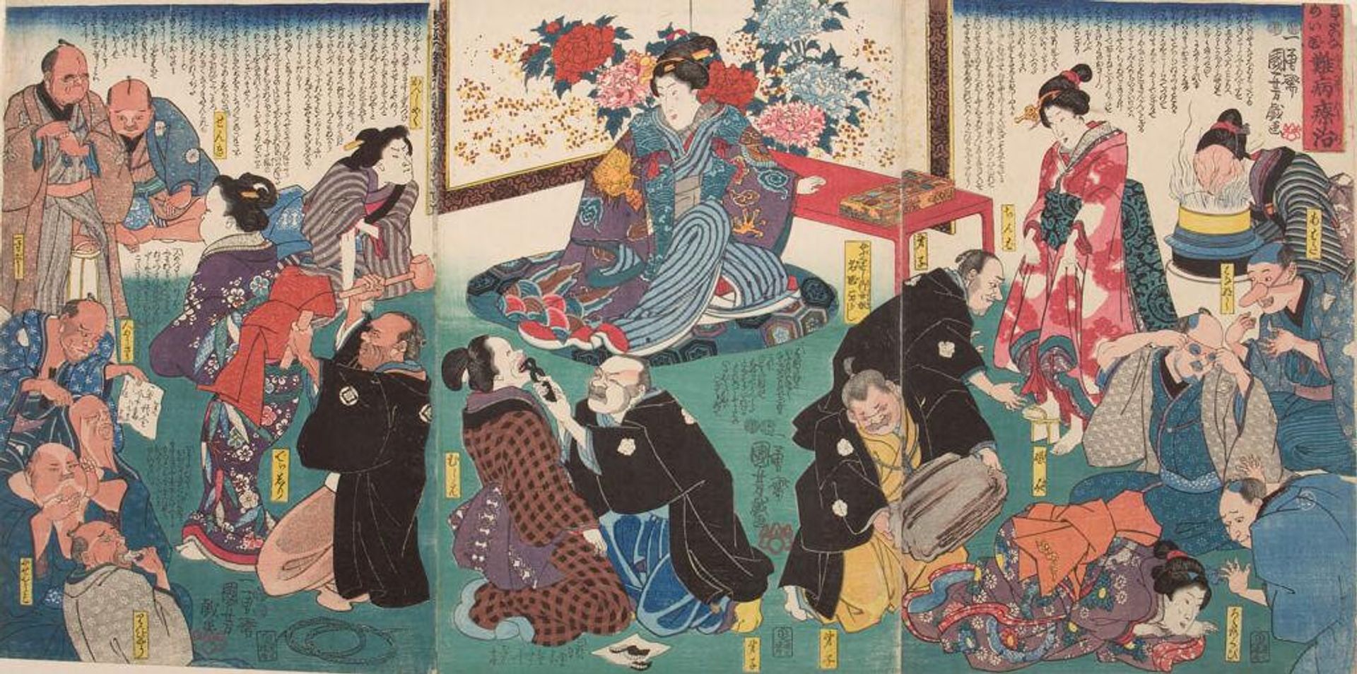 Triptych: NambyÅ RyÅji by Utagawa Kuniyoshi 歌川國芳