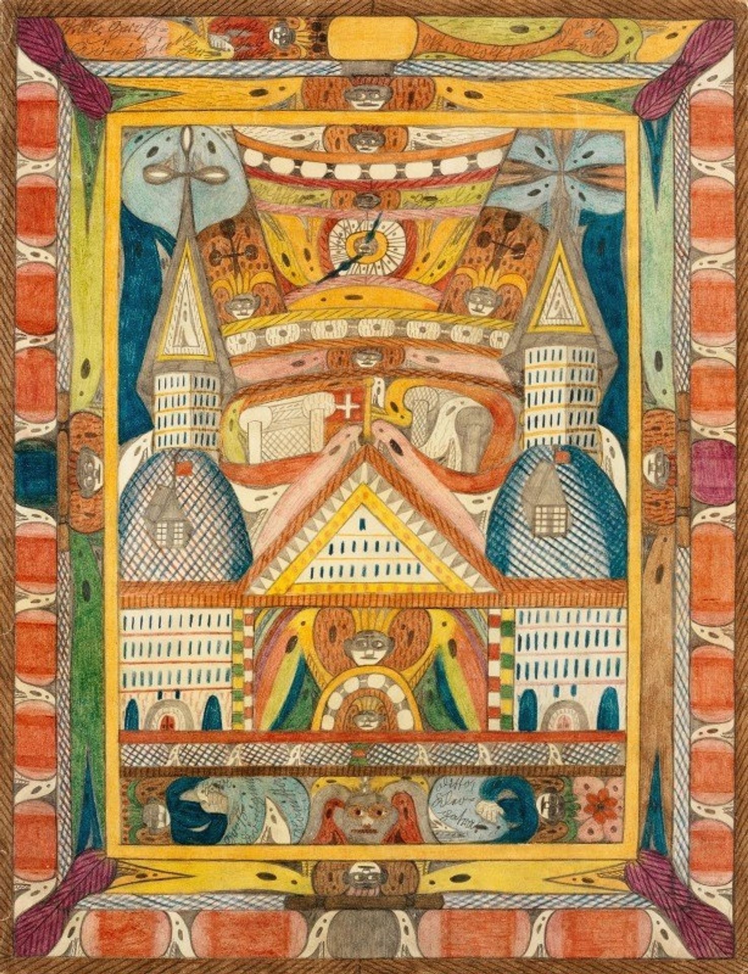 Leantika,=Riesen=Grand=Hottell, in Lion=See; Indien by Adolf Wölfli