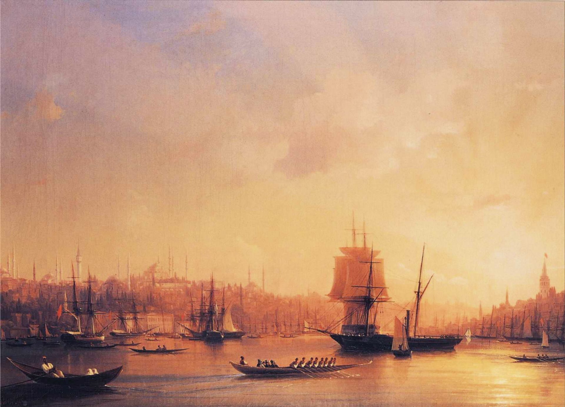 Dusk on the Golden Horn by Ivan Konstantinovich Aivazovsky
