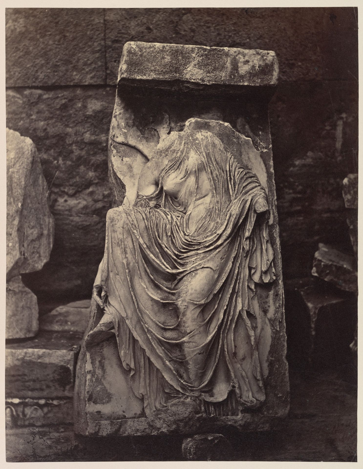 Fragment from Balustrade of the Temple of Athena Nike, Acropolis, Athens by William James Stillman
