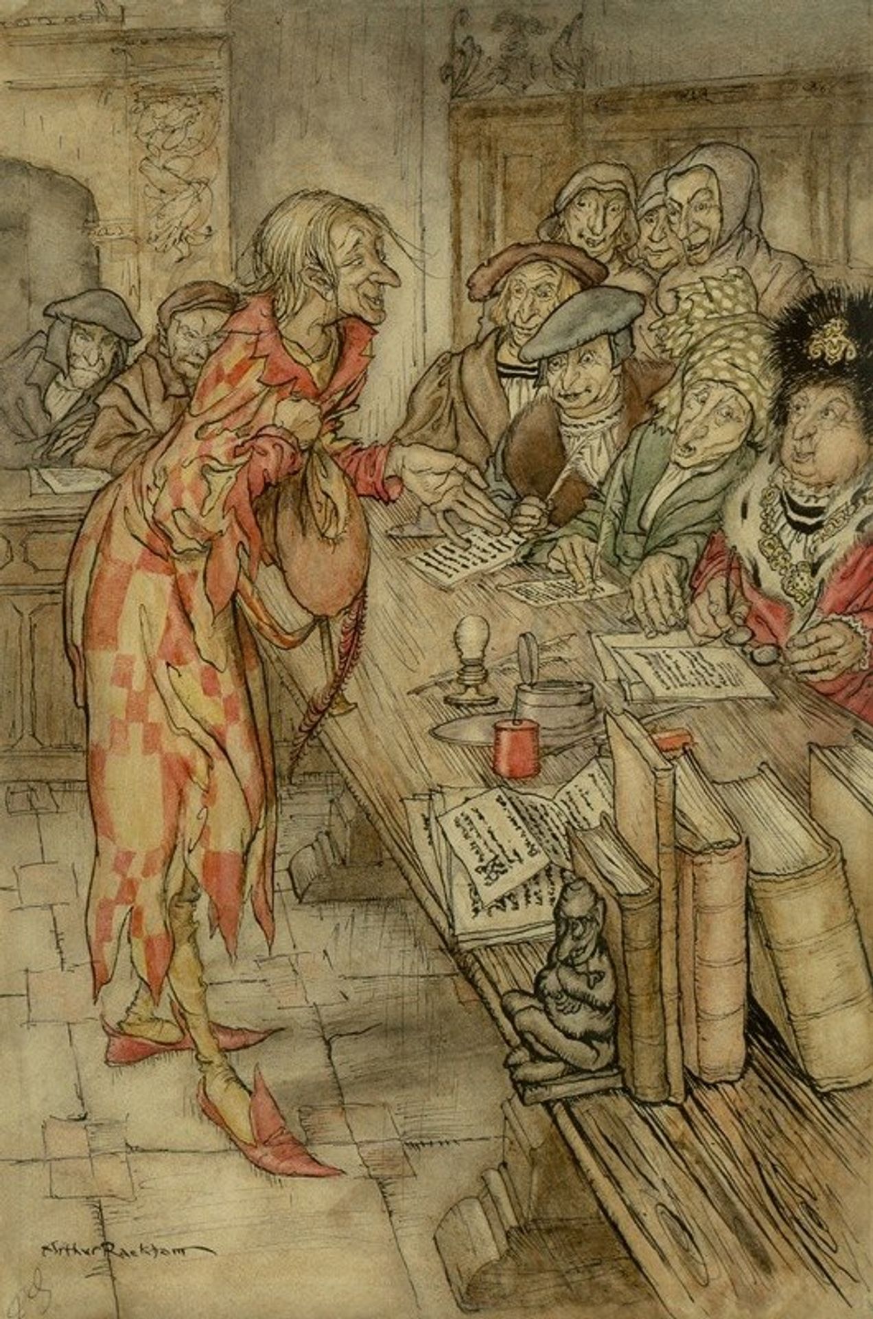 In Did Come the Strangest Figure by Arthur Rackham