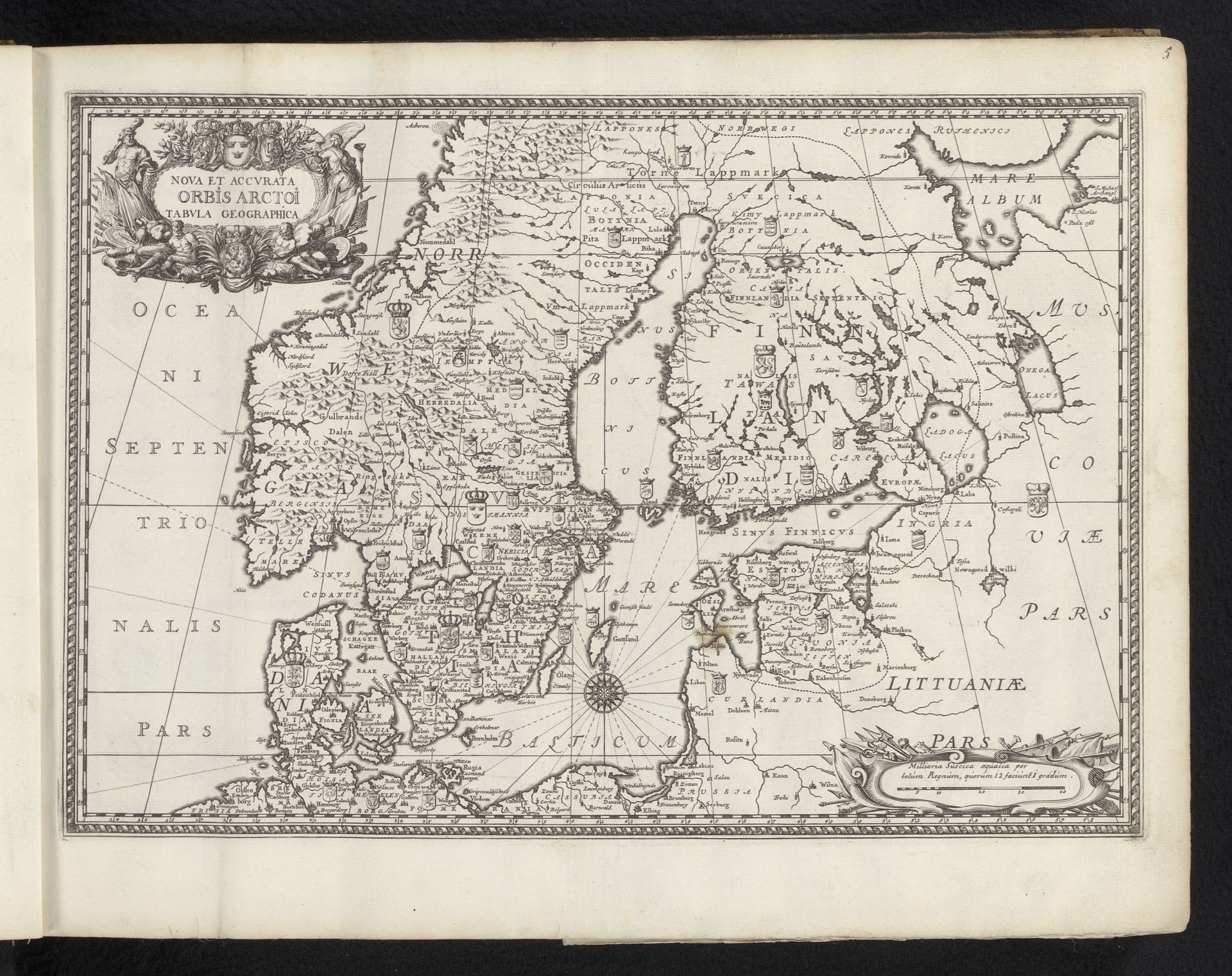 Kaart van de Scandinavische landen in de nieuwe tijd by de Reuter