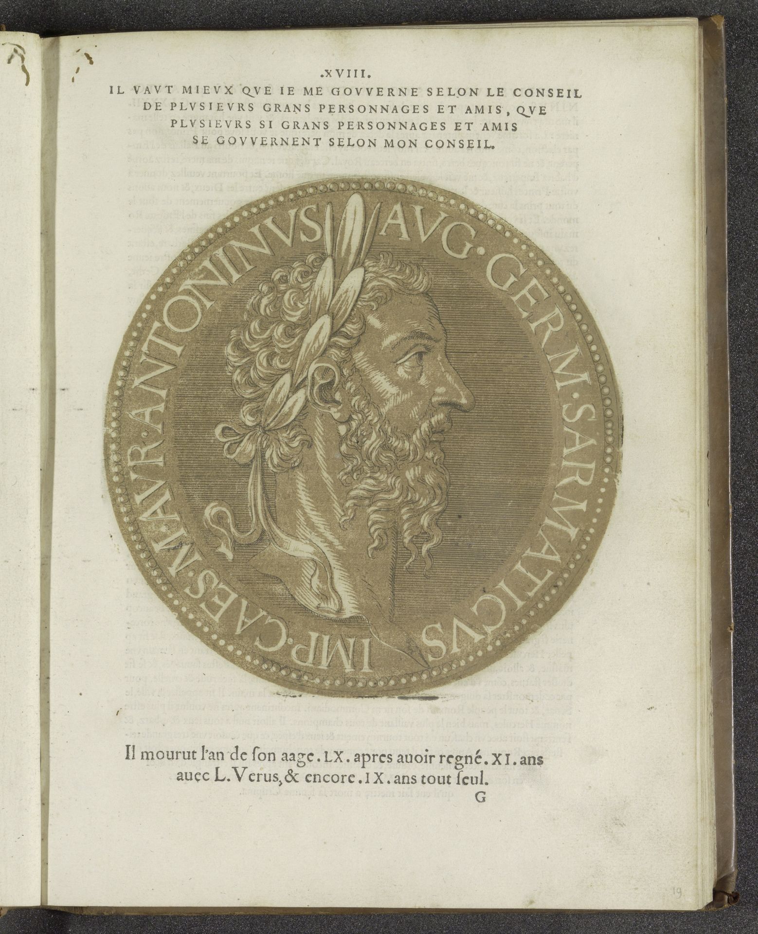 Portret van keizer Marcus Aurelius by Joos Gietleughen