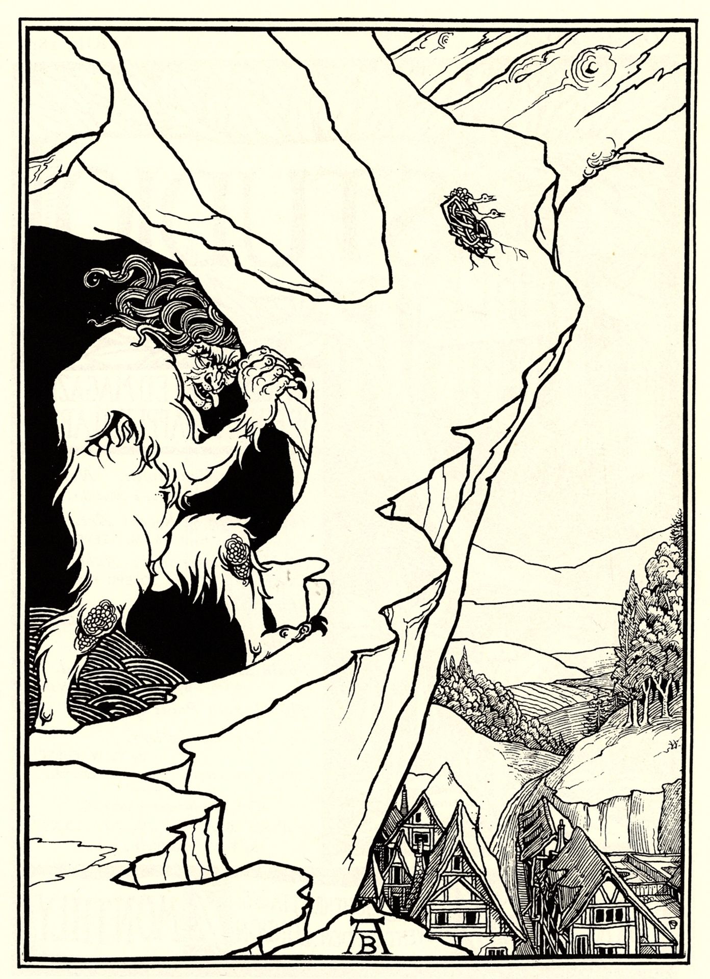 The Landslip by Aubrey Vincent Beardsley