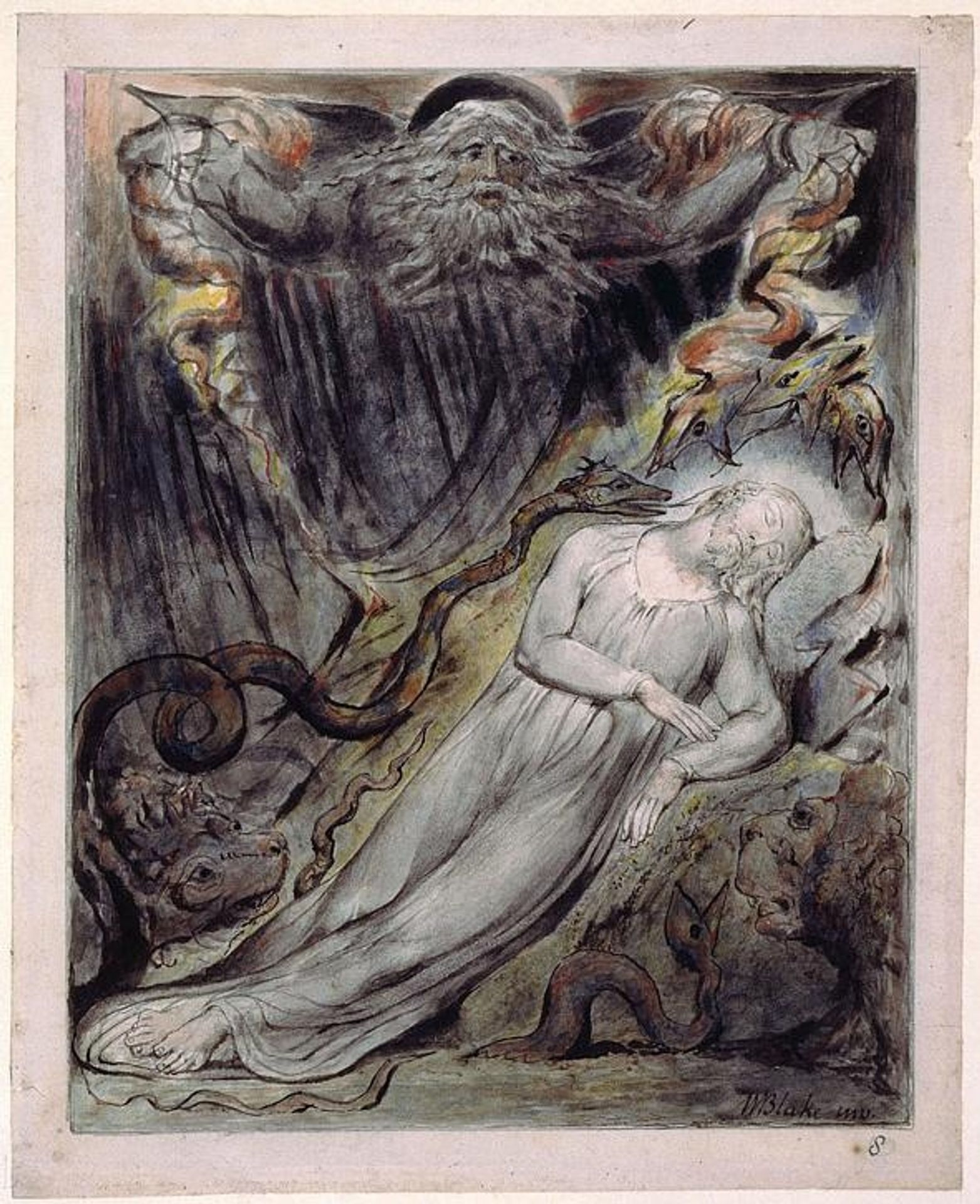Illustration to Milton`s Comus by William Blake
