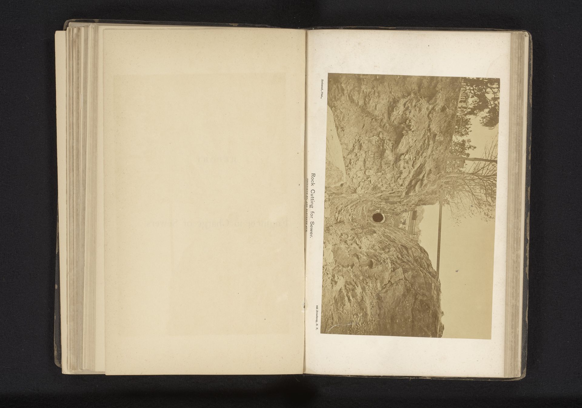Rock cutting for sewer by George Gardner Rockwood