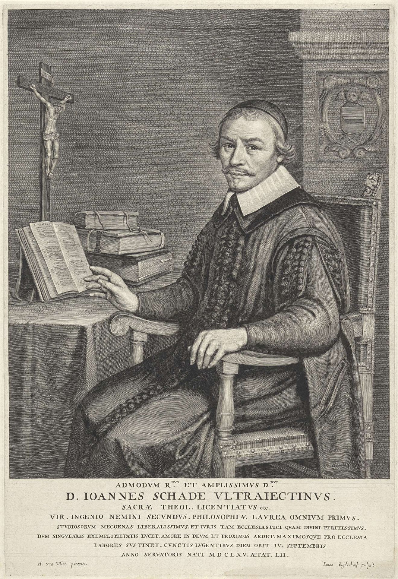 Portret van Johannes Schade van Westrum by Jonas Suyderhoef