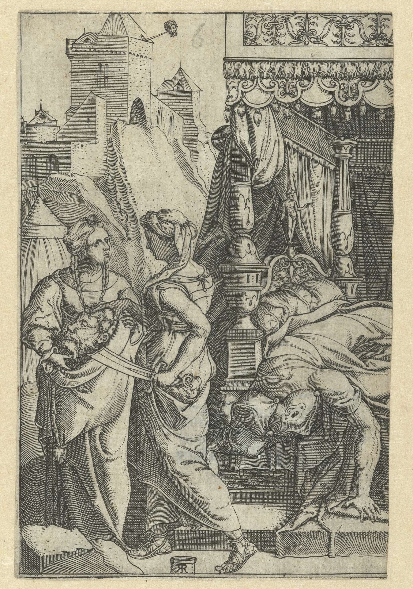 Judith met het hoofd van Holofernes by Monogrammist RR