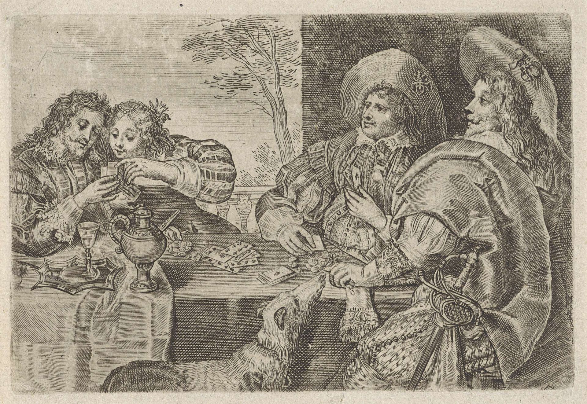 Kaartspelers by Anonymous